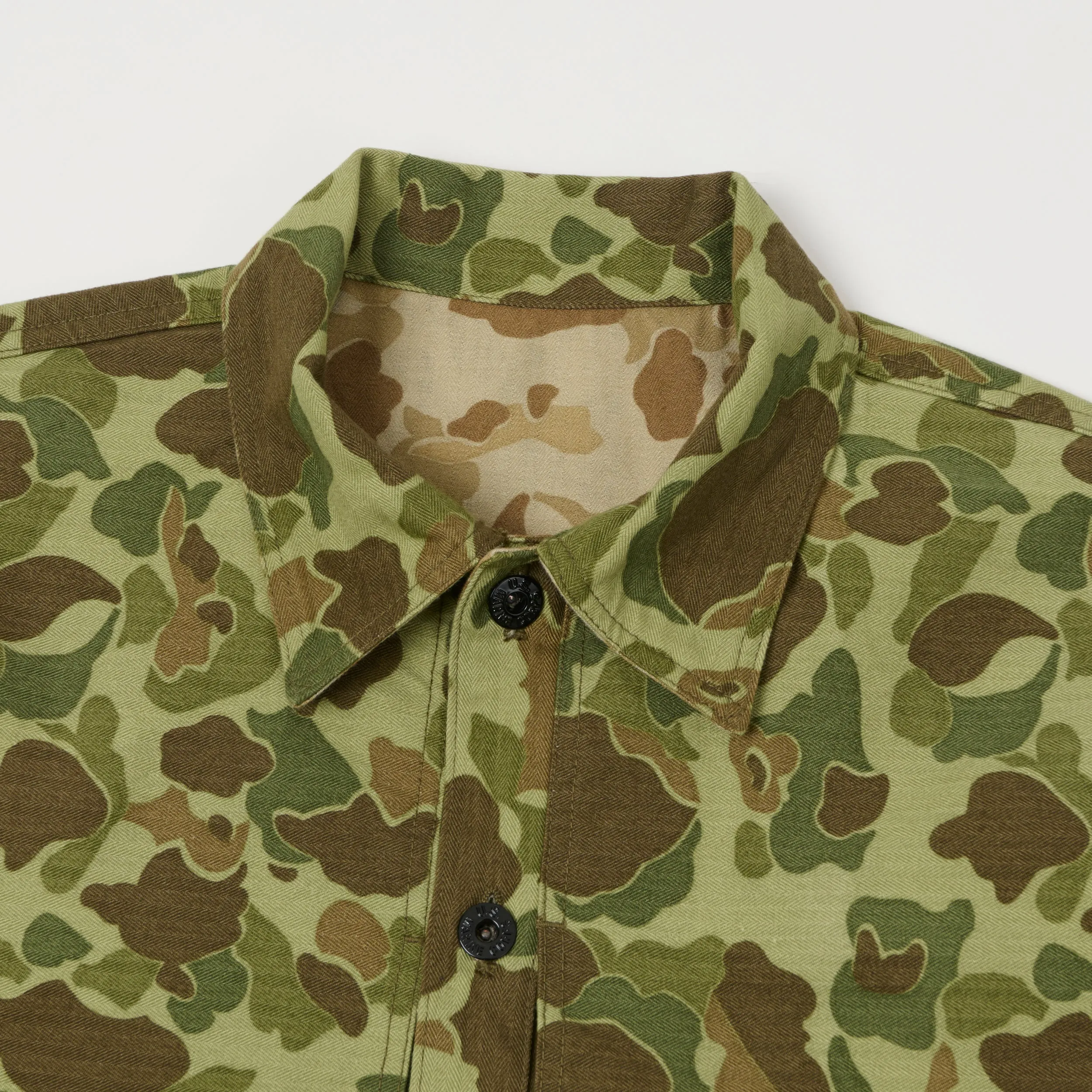 Buzz Rickson's U.S.M.C P-44 Herringbone Twill Jacket - Frogskin Camo sold by Son of a Stag product image thumbnail 2