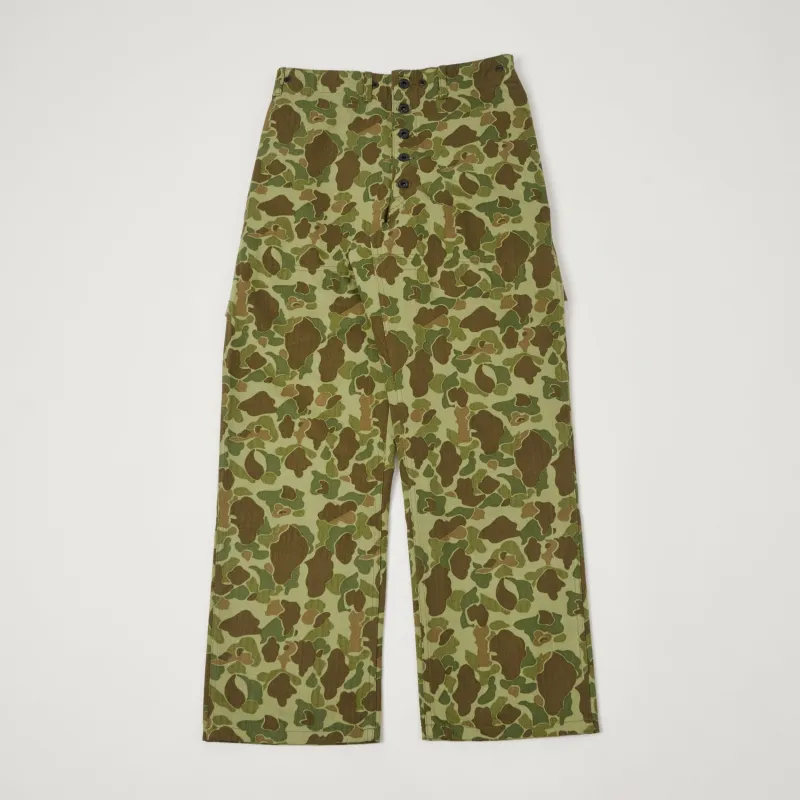 Buzz Rickson's U.S.M.C P-44 Herringbone Twill Trousers - Frogskin Camo made by Buzz Rickson’s