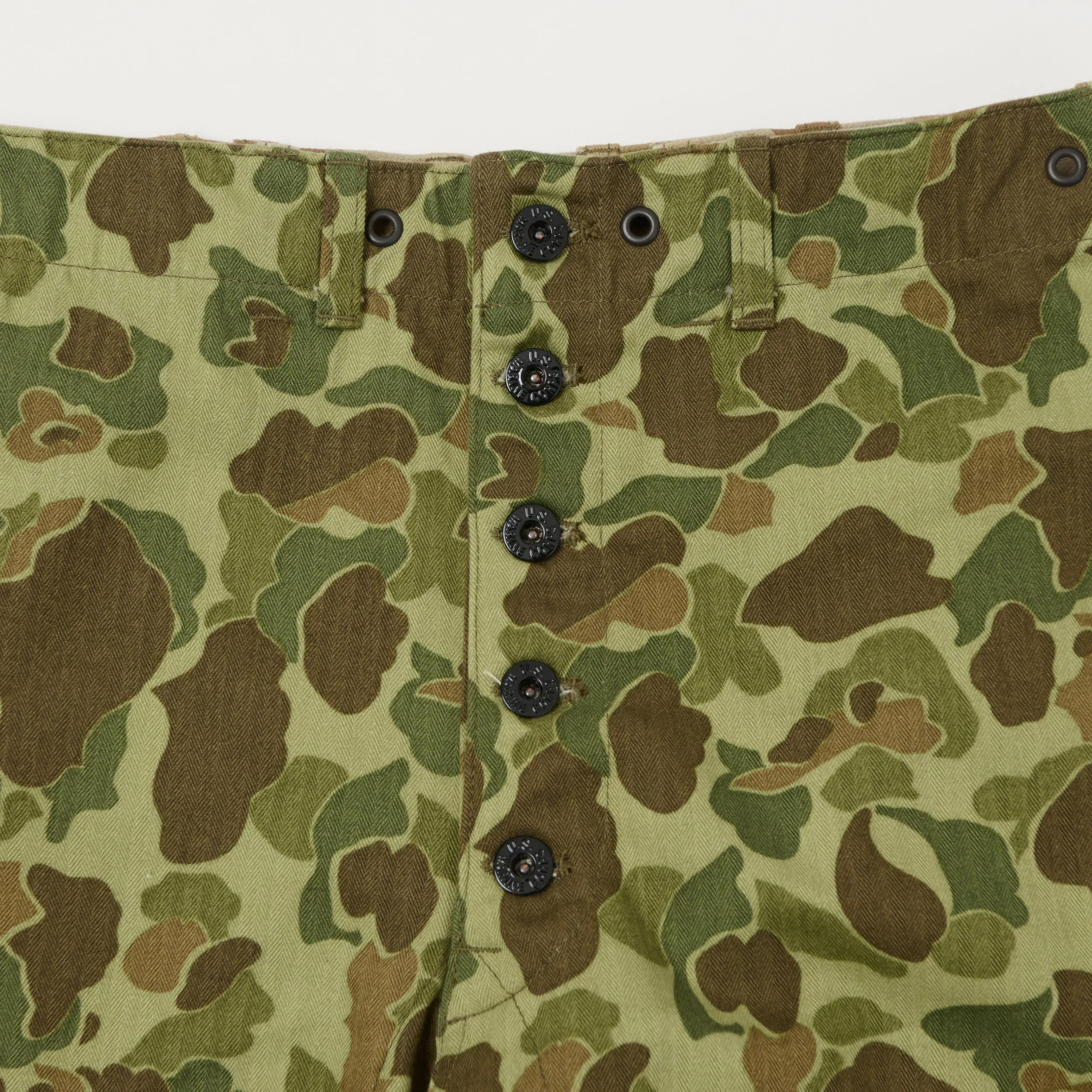 Buzz Rickson's U.S.M.C P-44 Herringbone Twill Trousers - Frogskin Camo sold by Son of a Stag product image thumbnail 4