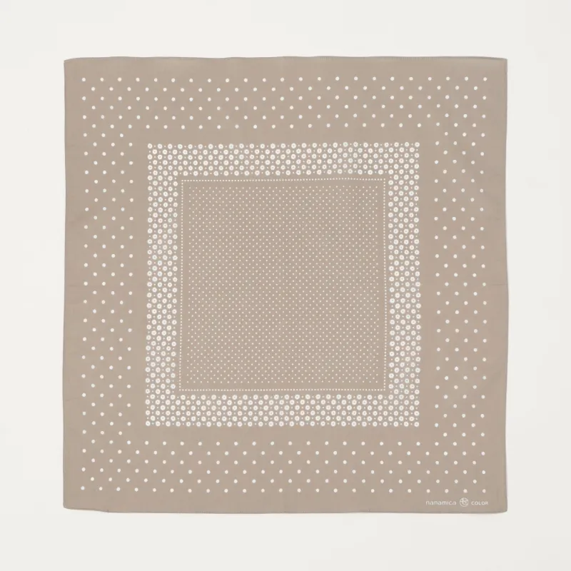 Nanamica Dot Pattern Bandana - Grey made by Nanamica