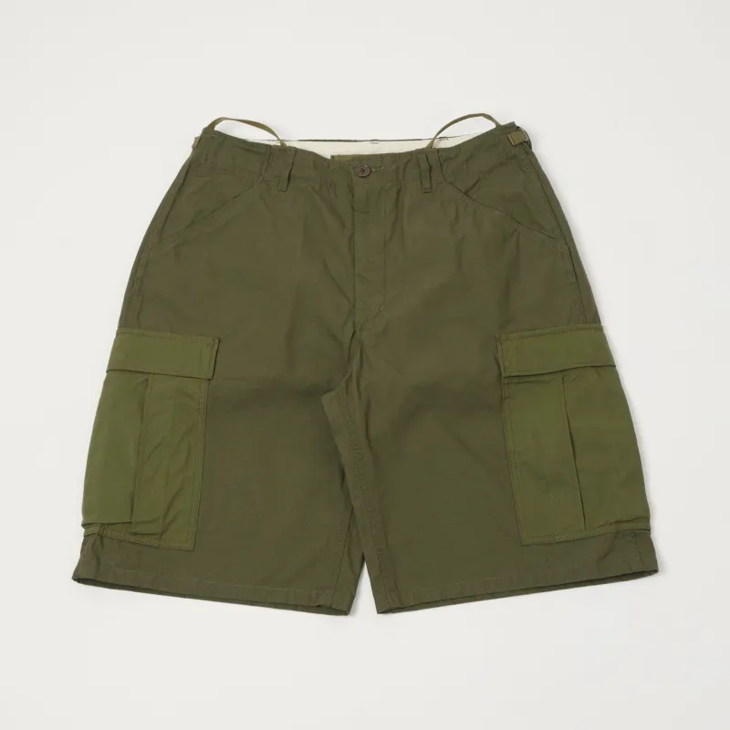 Nanamica Ripstock Cargo Shorts - Olive Drab made by Nanamica