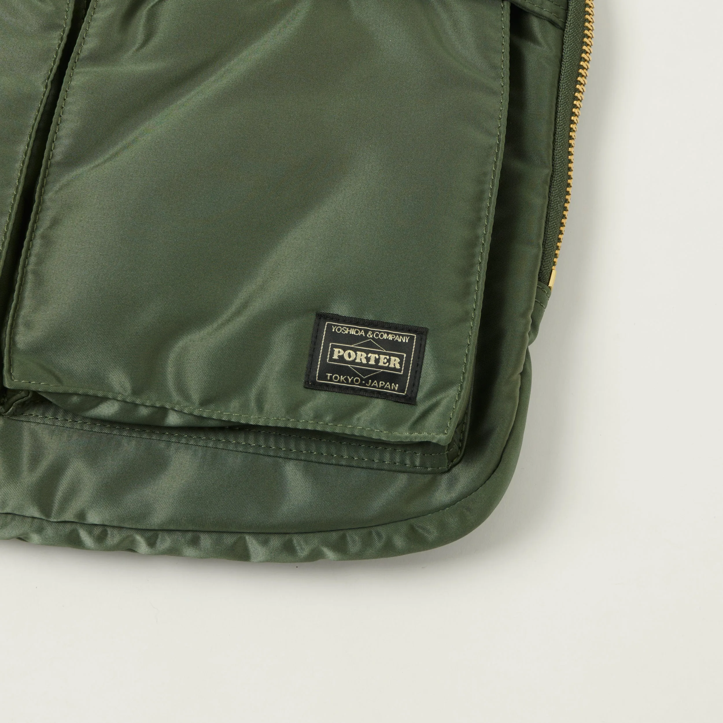 Porter-Yoshida & Co Bio Tanker Document Case - Sage Green sold by Son of a Stag product image thumbnail 2