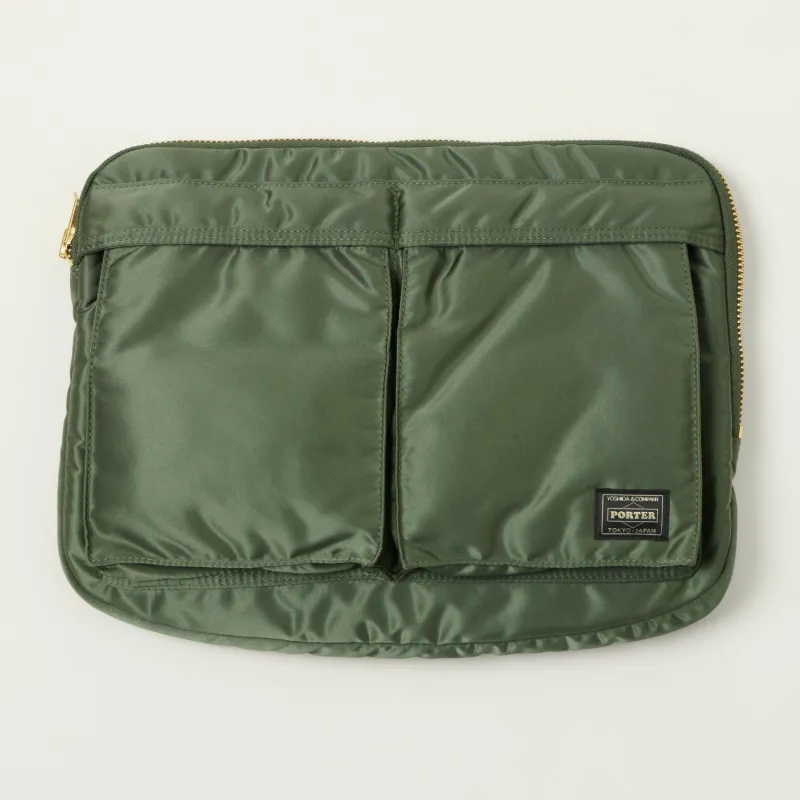 Porter-Yoshida & Co Bio Tanker Document Case - Sage Green made by Yoshida & Co.