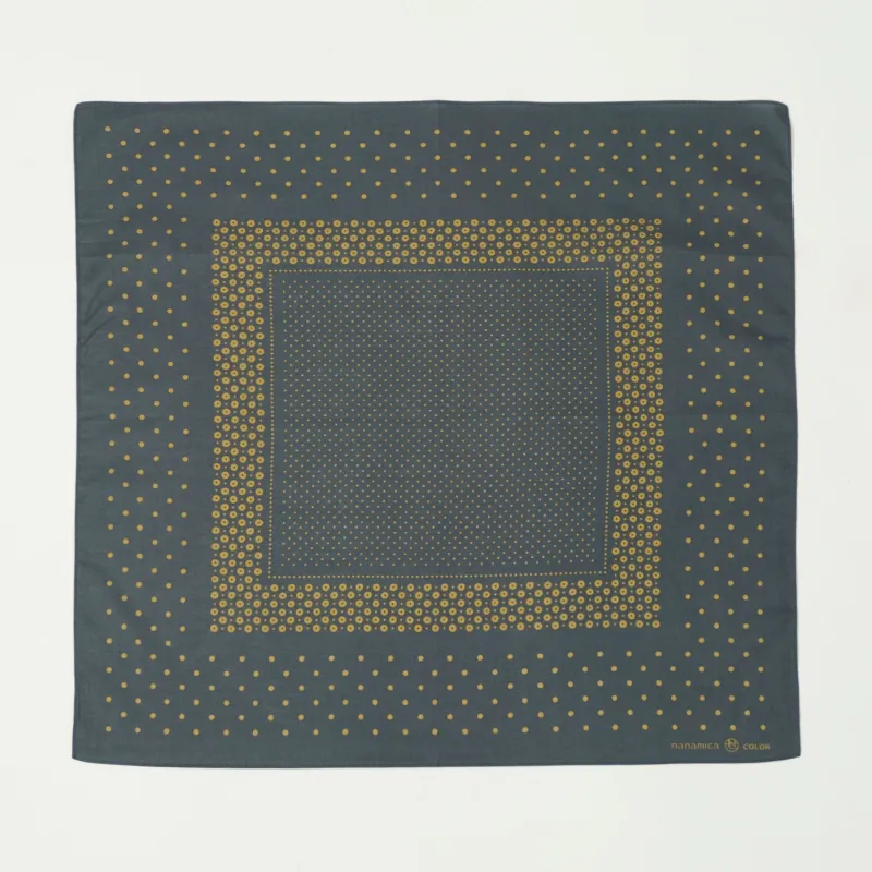 Nanamica Dot Pattern Bandana - Black made by Nanamica