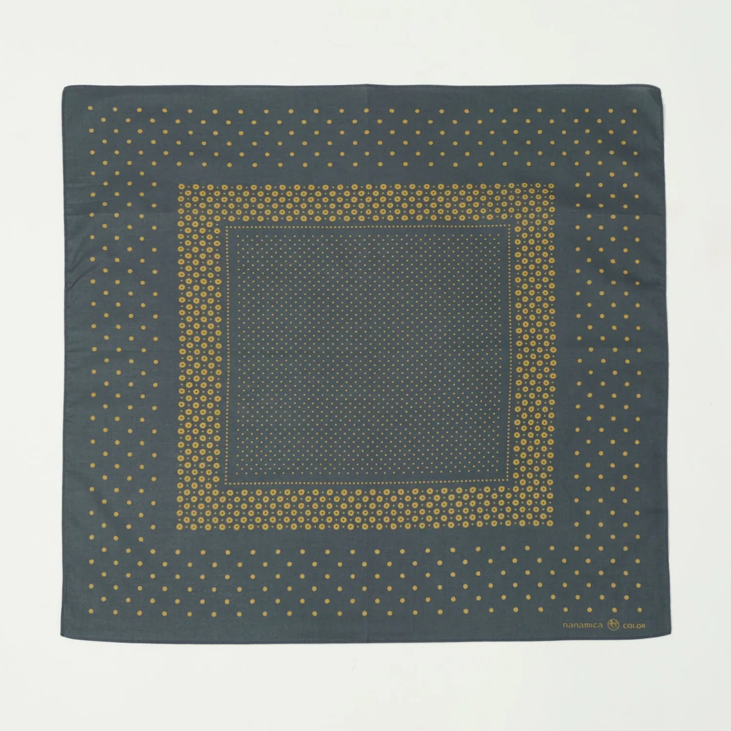 Nanamica Dot Pattern Bandana - Black sold by Son of a Stag