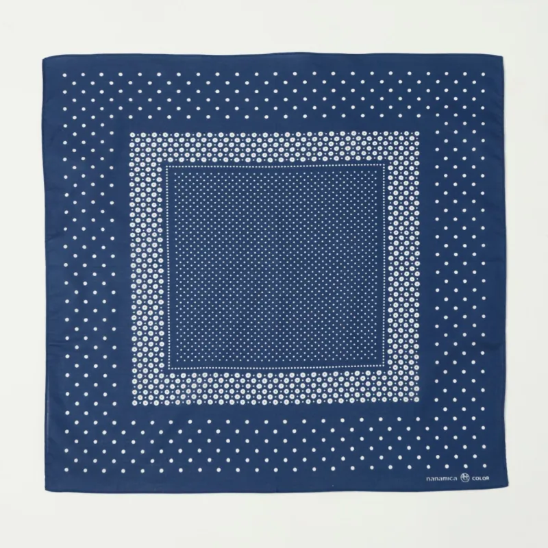 Nanamica Dot Pattern Bandana - Navy made by Nanamica