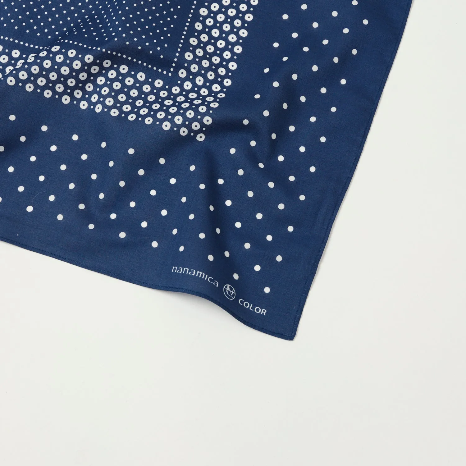 Nanamica Dot Pattern Bandana - Navy sold by Son of a Stag product image thumbnail 2