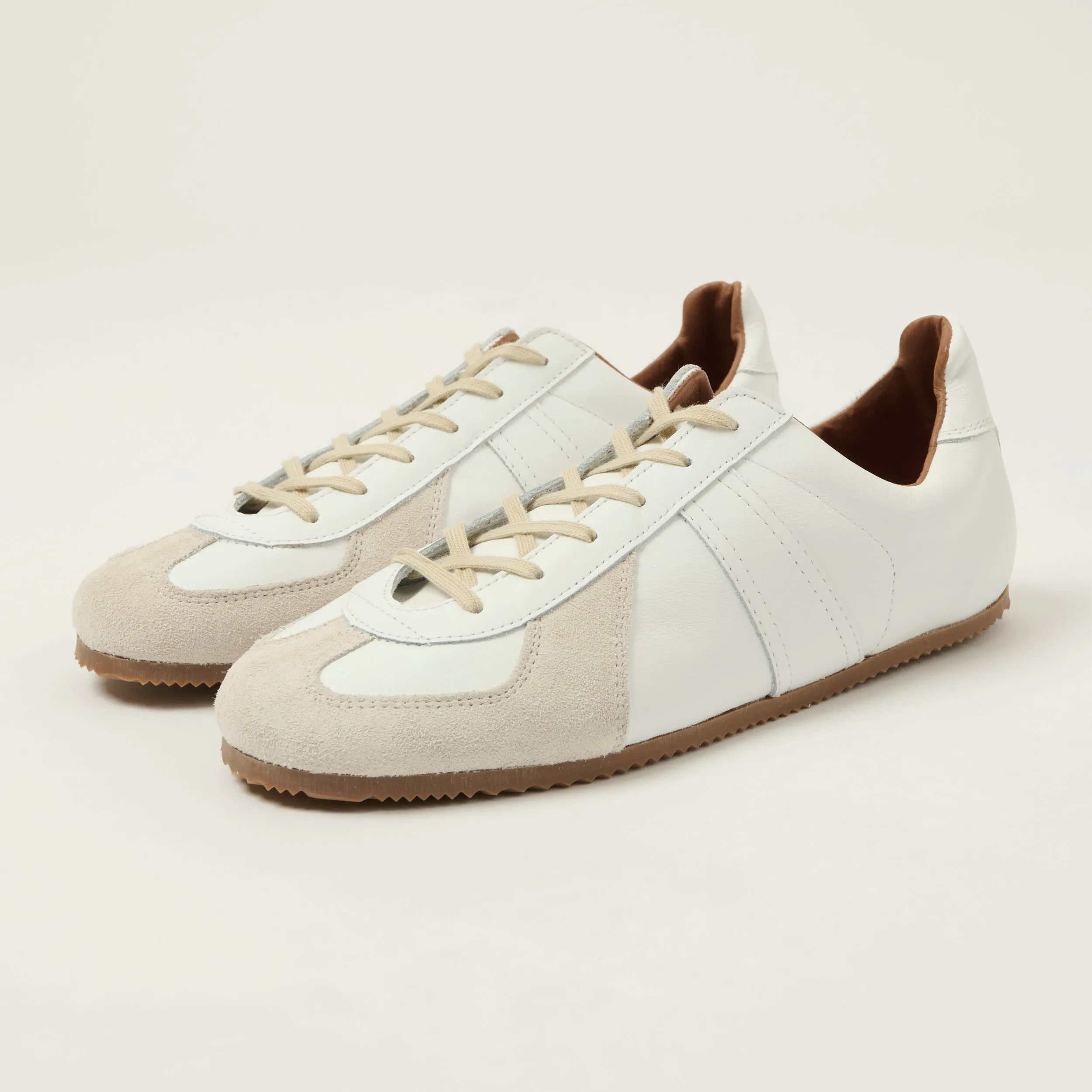 Reproduction of Found Low Profile German Military Trainer - White sold by Son of a Stag