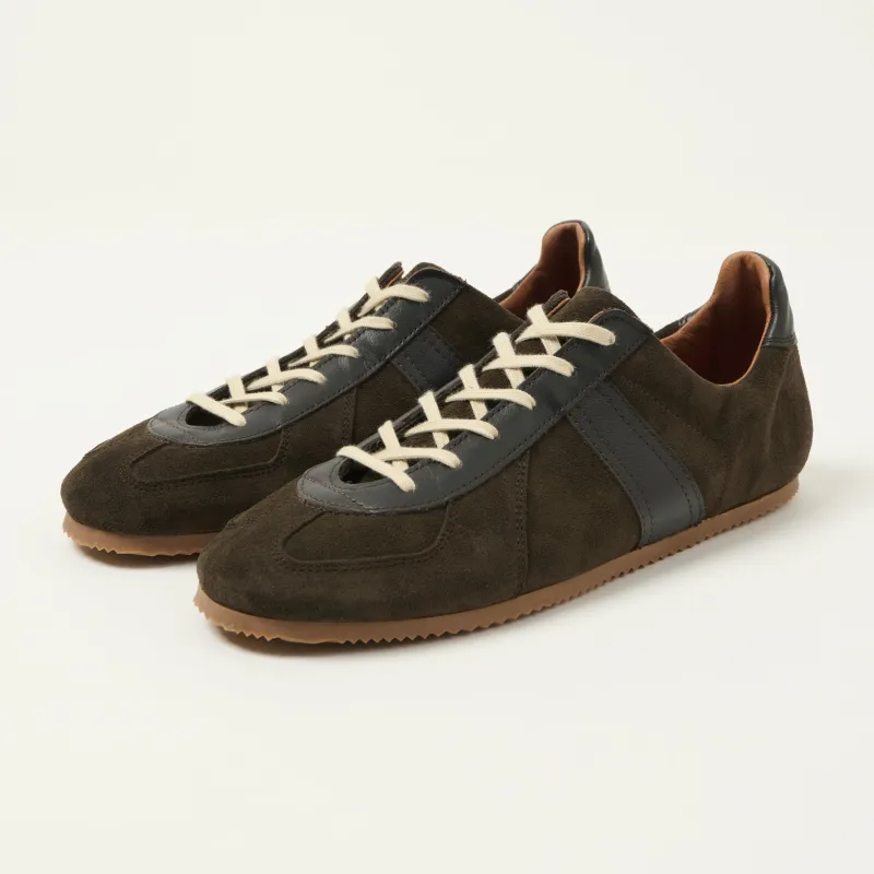 Reproduction of Found Low Profile German Military Trainer - Dark Brown Suede made by Reproduction of Found
