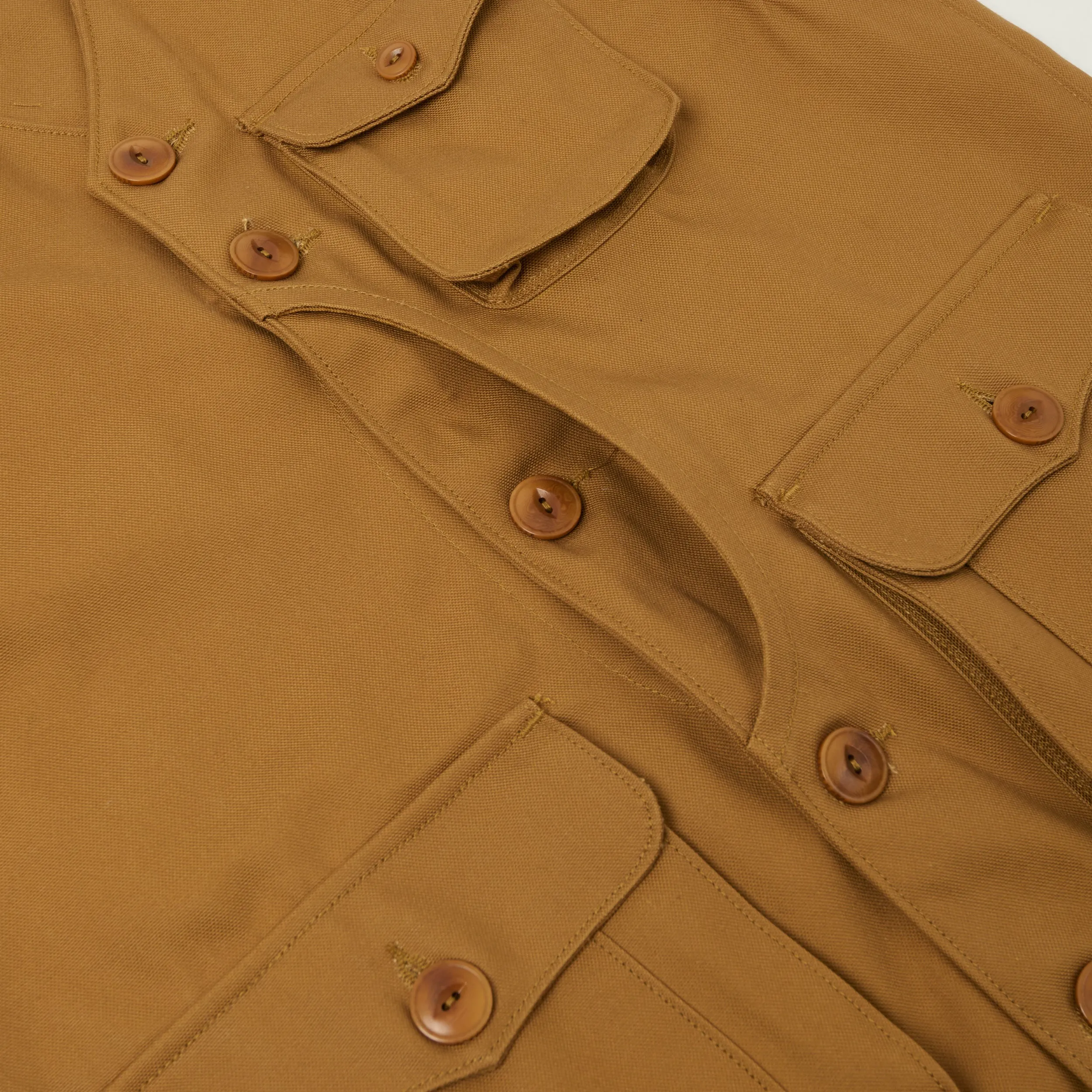 Freenote Cloth 'Keynot' Duck Canvas Hunting Vest - Brown sold by Son of a Stag product image thumbnail 5