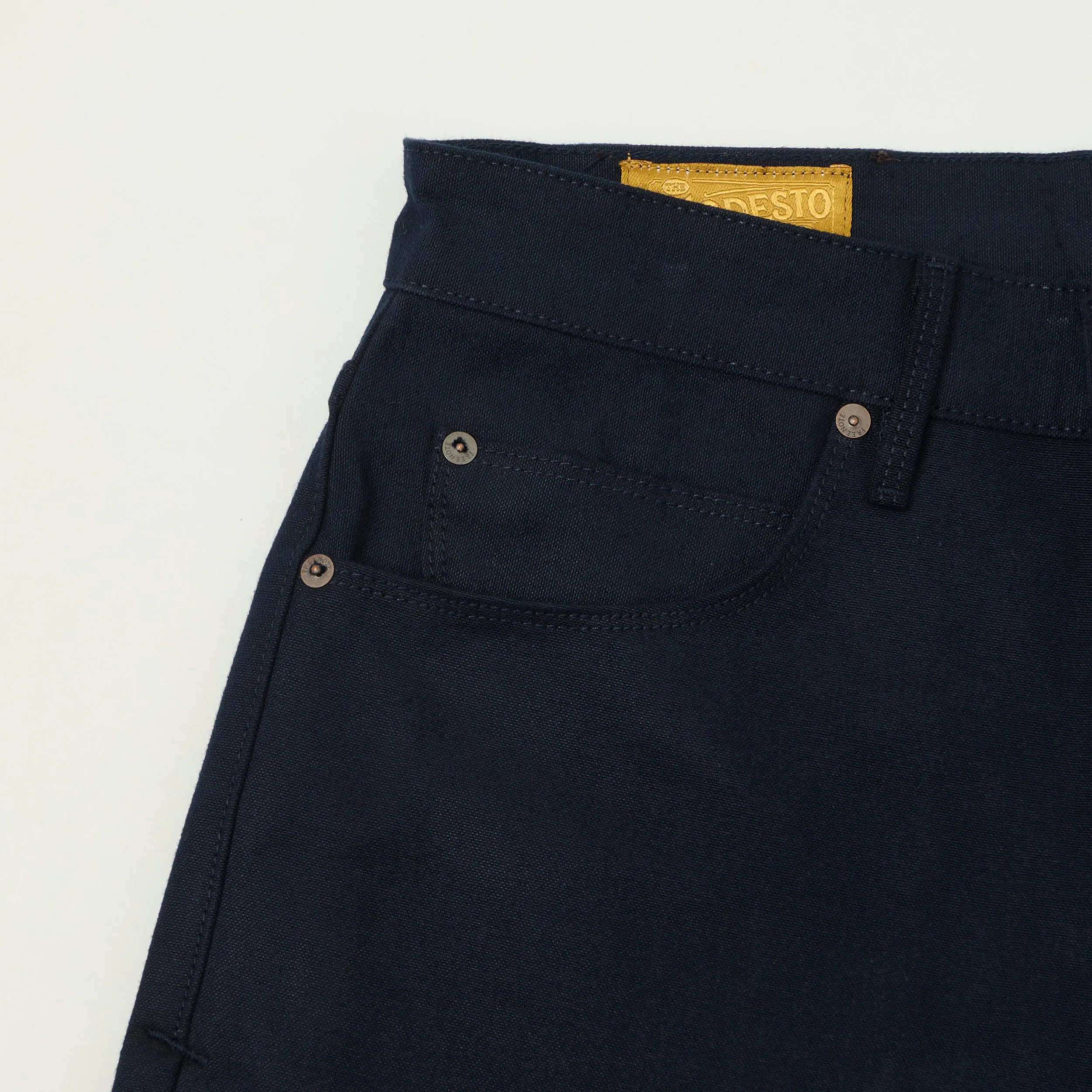 Freenote Cloth 'Modesto' 15oz Duck Canvas Trouser - Navy sold by Son of a Stag product image thumbnail 5