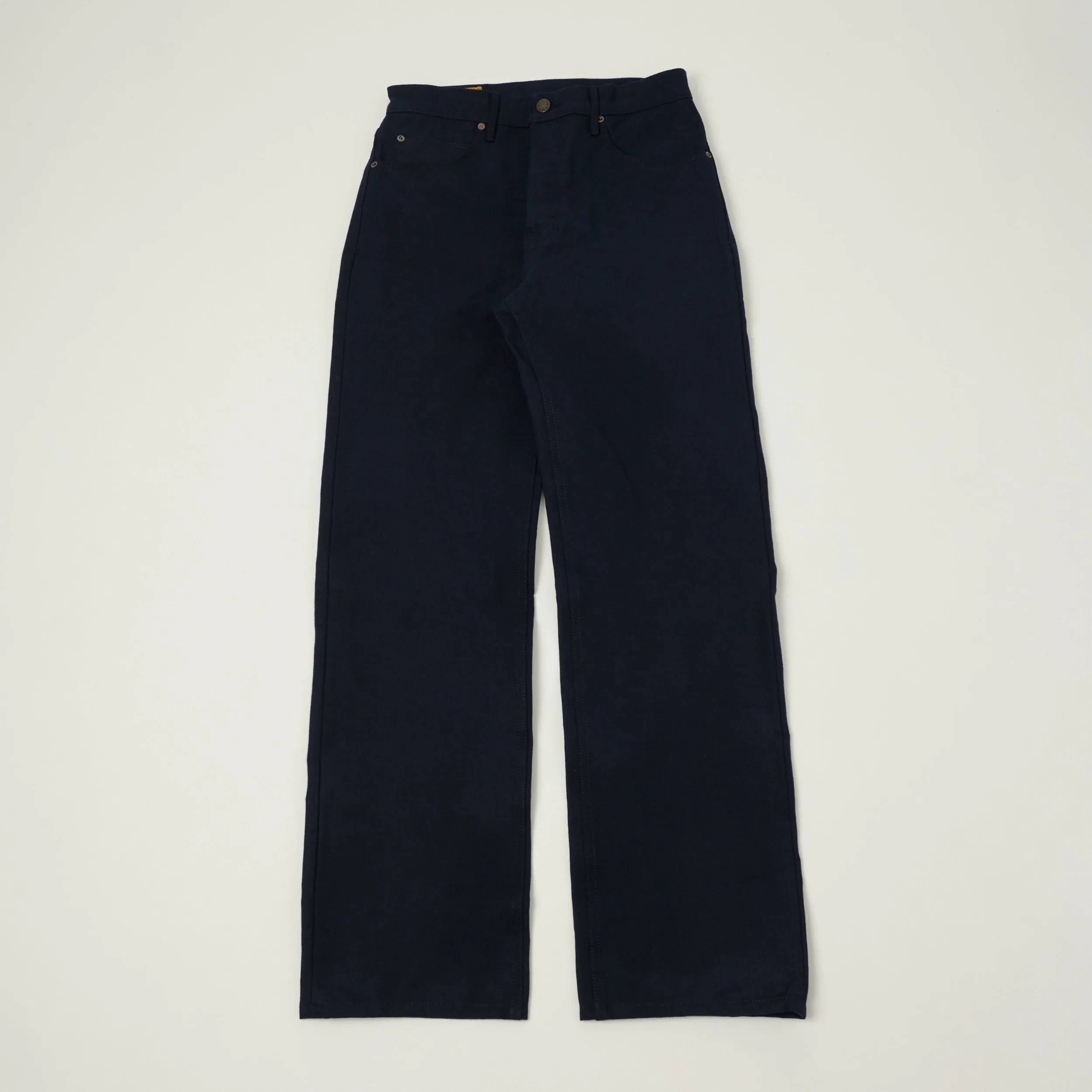 Freenote Cloth 'Modesto' 15oz Duck Canvas Trouser - Navy sold by Son of a Stag