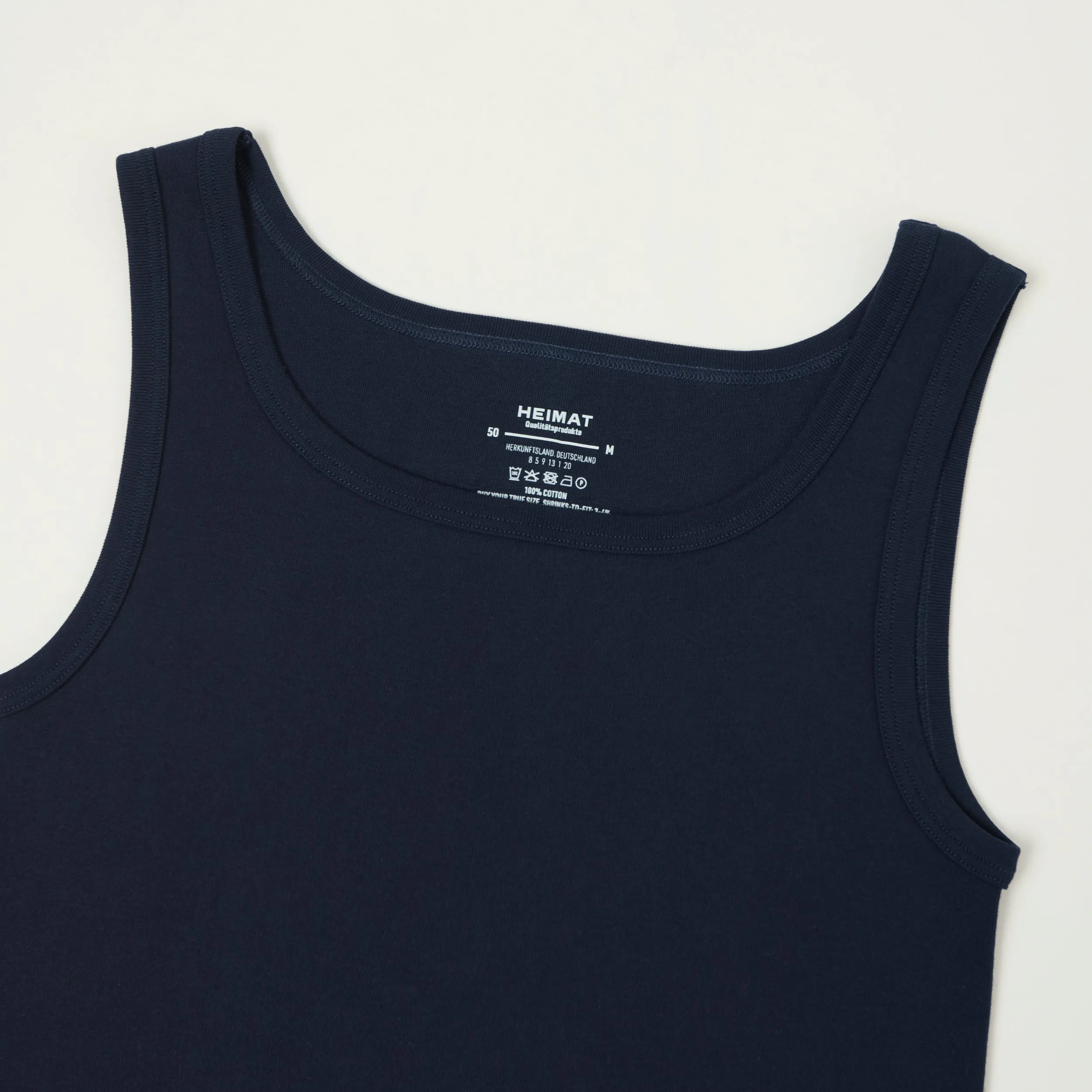 Heimat Fine Ribbed Vest - Ink sold by Son of a Stag product image thumbnail 2