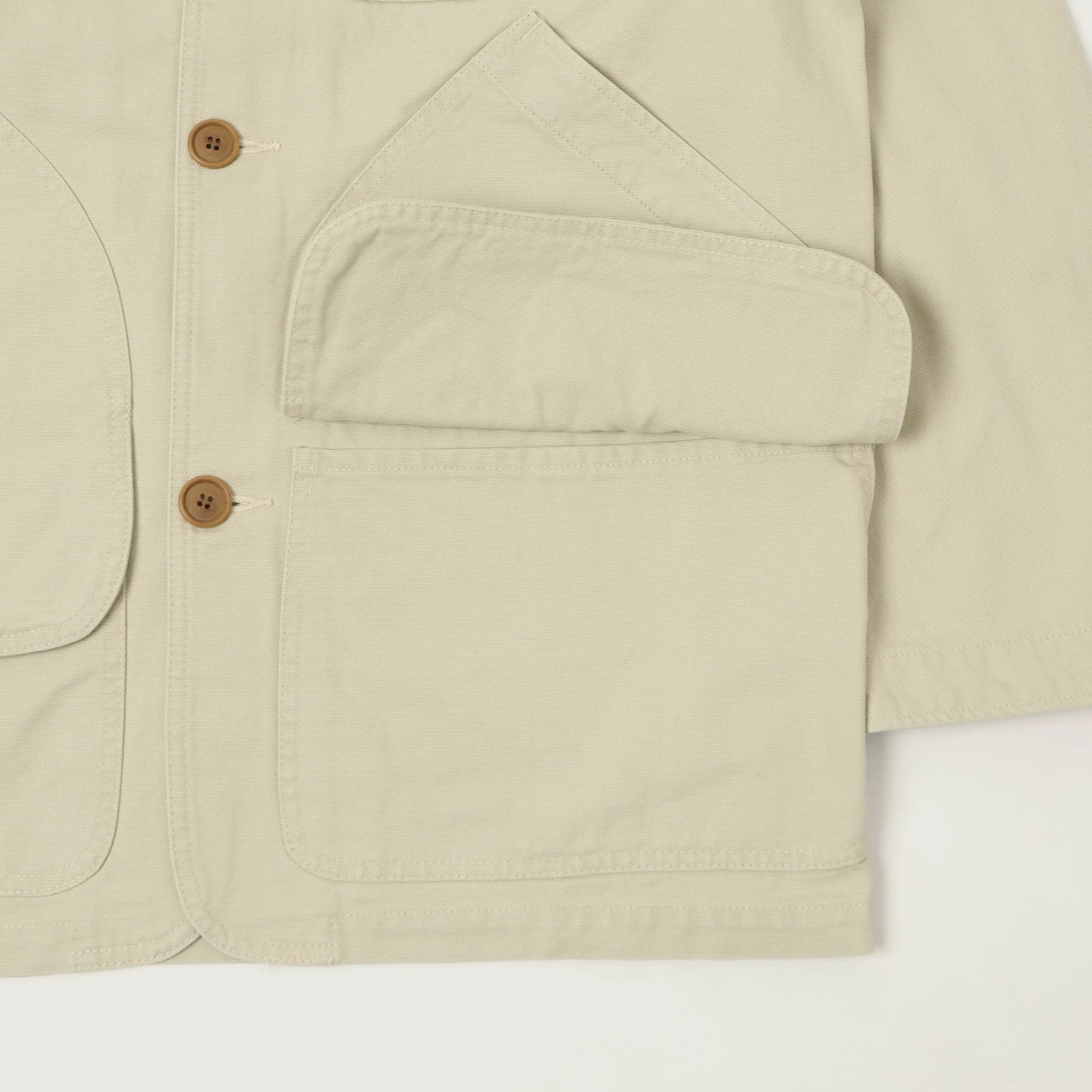 Fujito Duck Canvas Hunting Jacket - Light Beige sold by Son of a Stag product image thumbnail 5