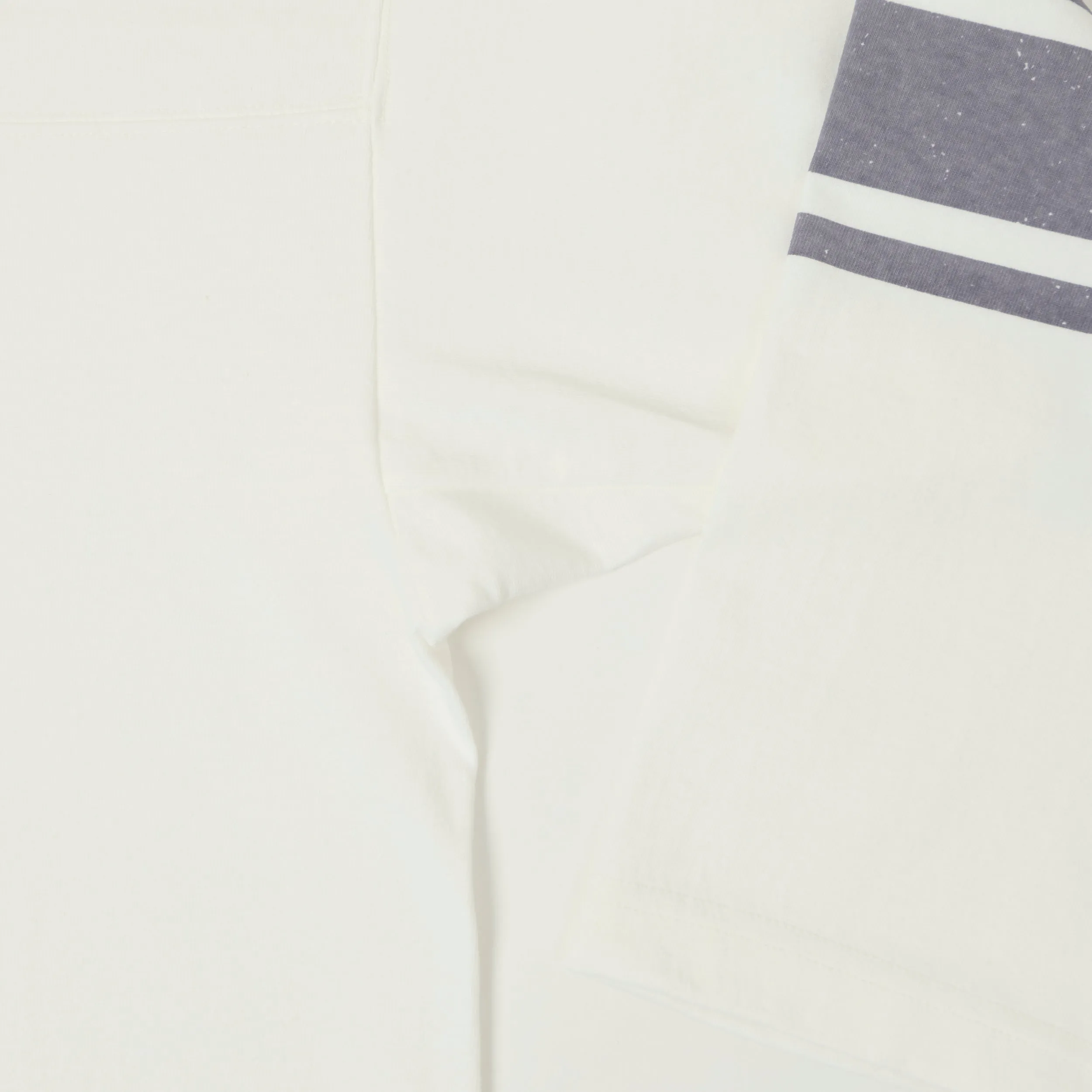 A Vontade Cropped Sleeve Football T-Shirt - White sold by Son of a Stag product image thumbnail 4