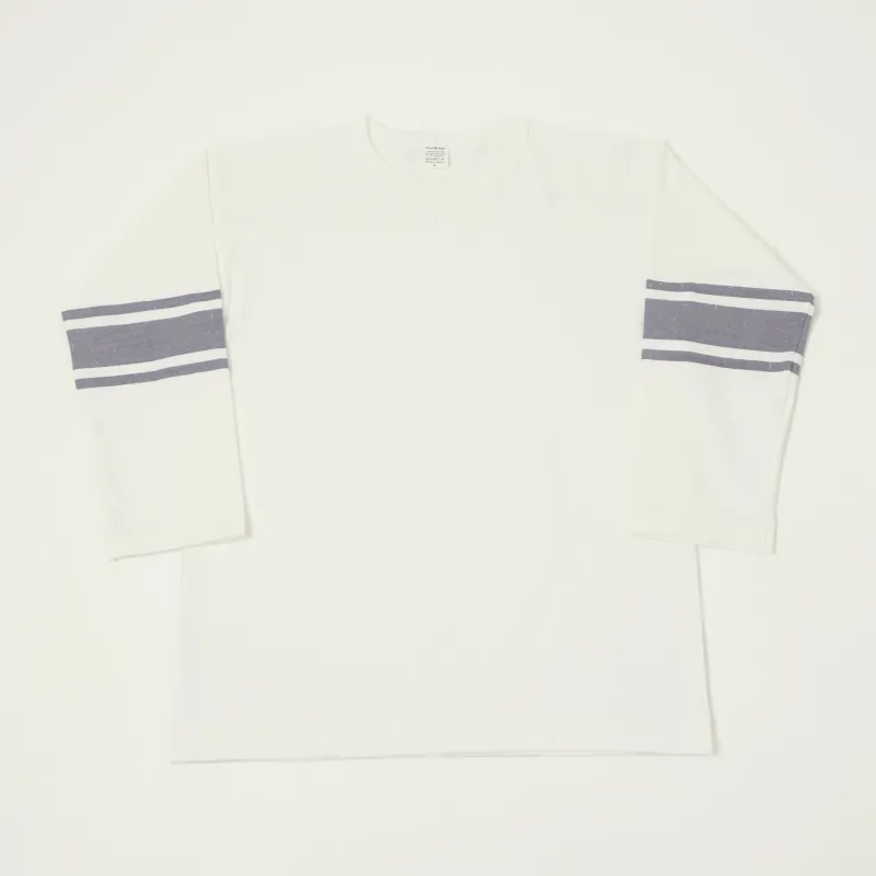 A Vontade Cropped Sleeve Football T-Shirt - White made by Son of a Stag