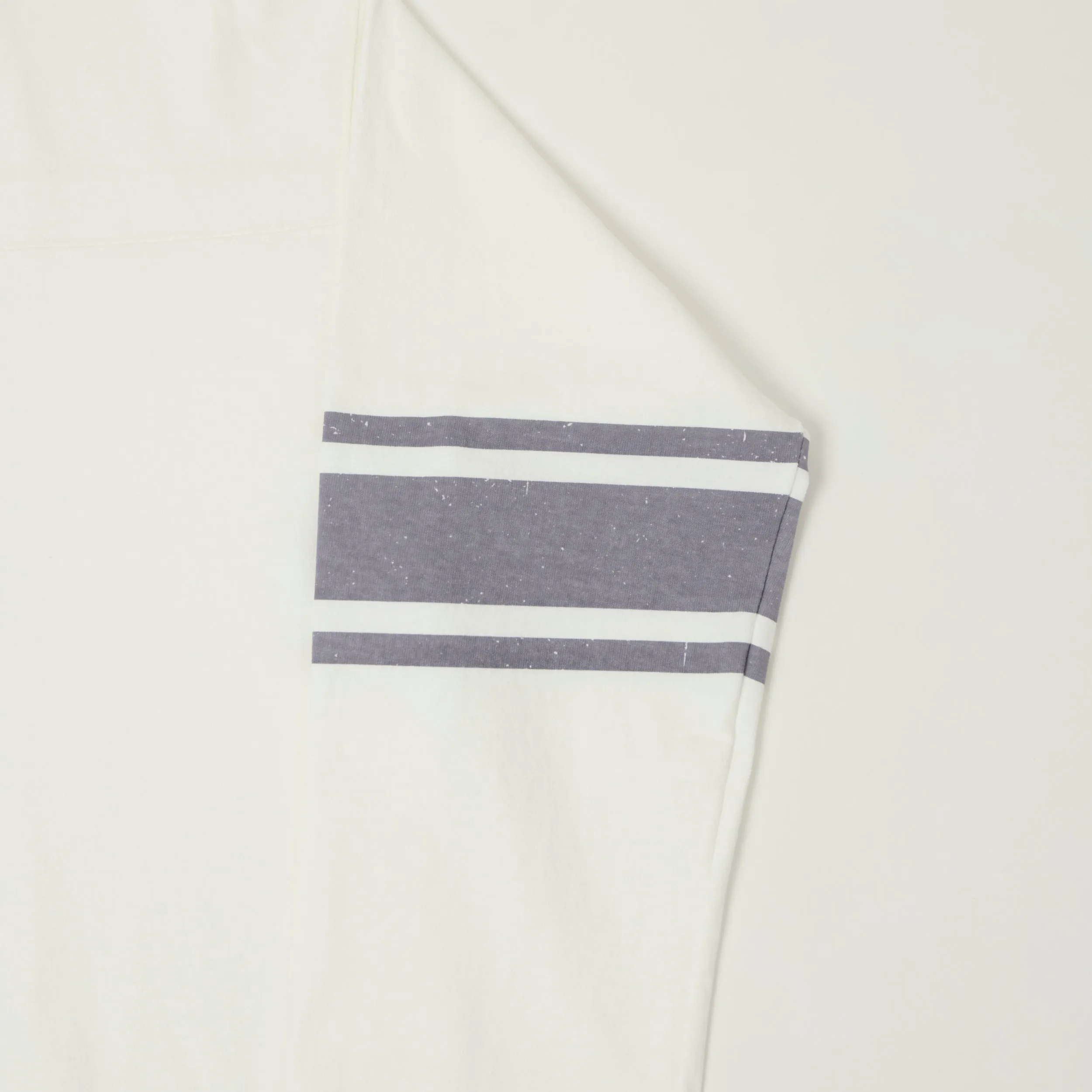 A Vontade Cropped Sleeve Football T-Shirt - White sold by Son of a Stag product image thumbnail 3