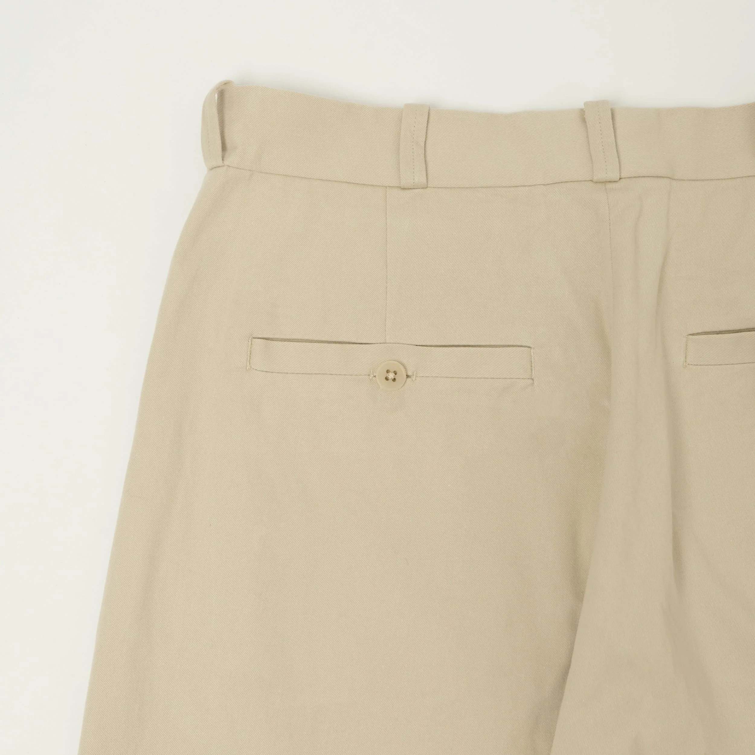 YAECA Wide Leg Classic Chino - Beige sold by Son of a Stag product image thumbnail 5