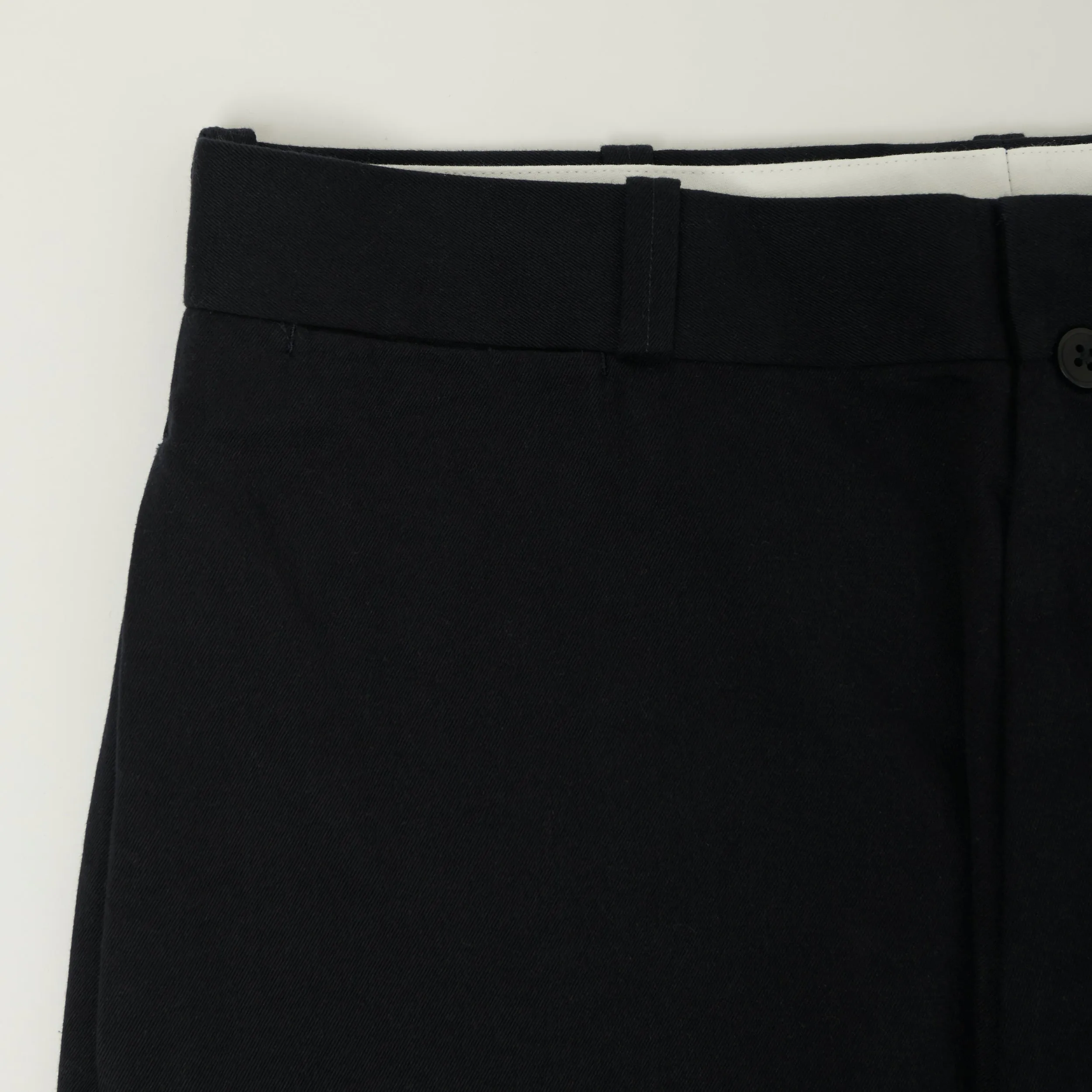 YAECA Wide Leg Classic Chino - Navy sold by Son of a Stag product image thumbnail 5