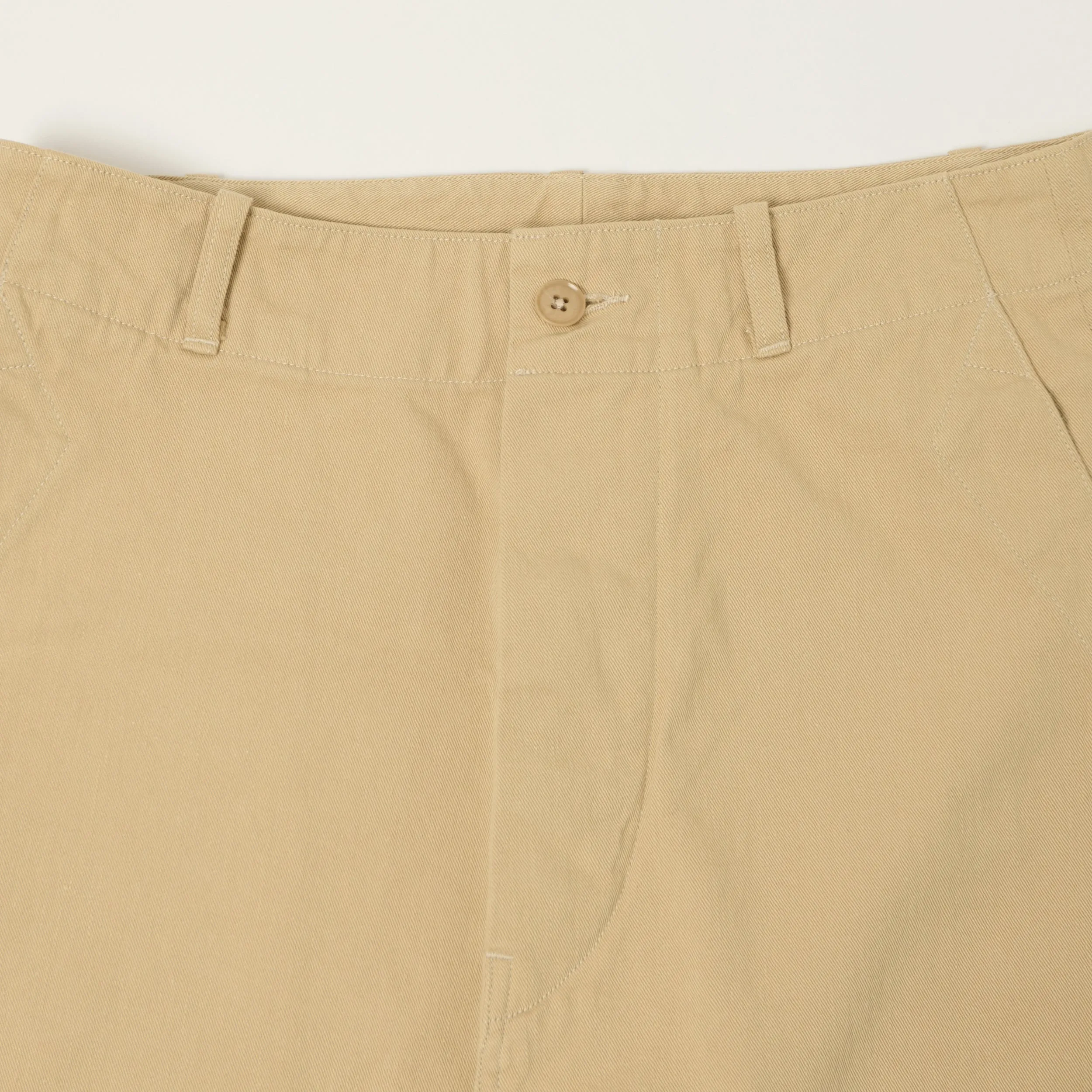 Kaptain Sunshine Cotton Drill Wide Pants - Khaki sold by Son of a Stag product image thumbnail 5