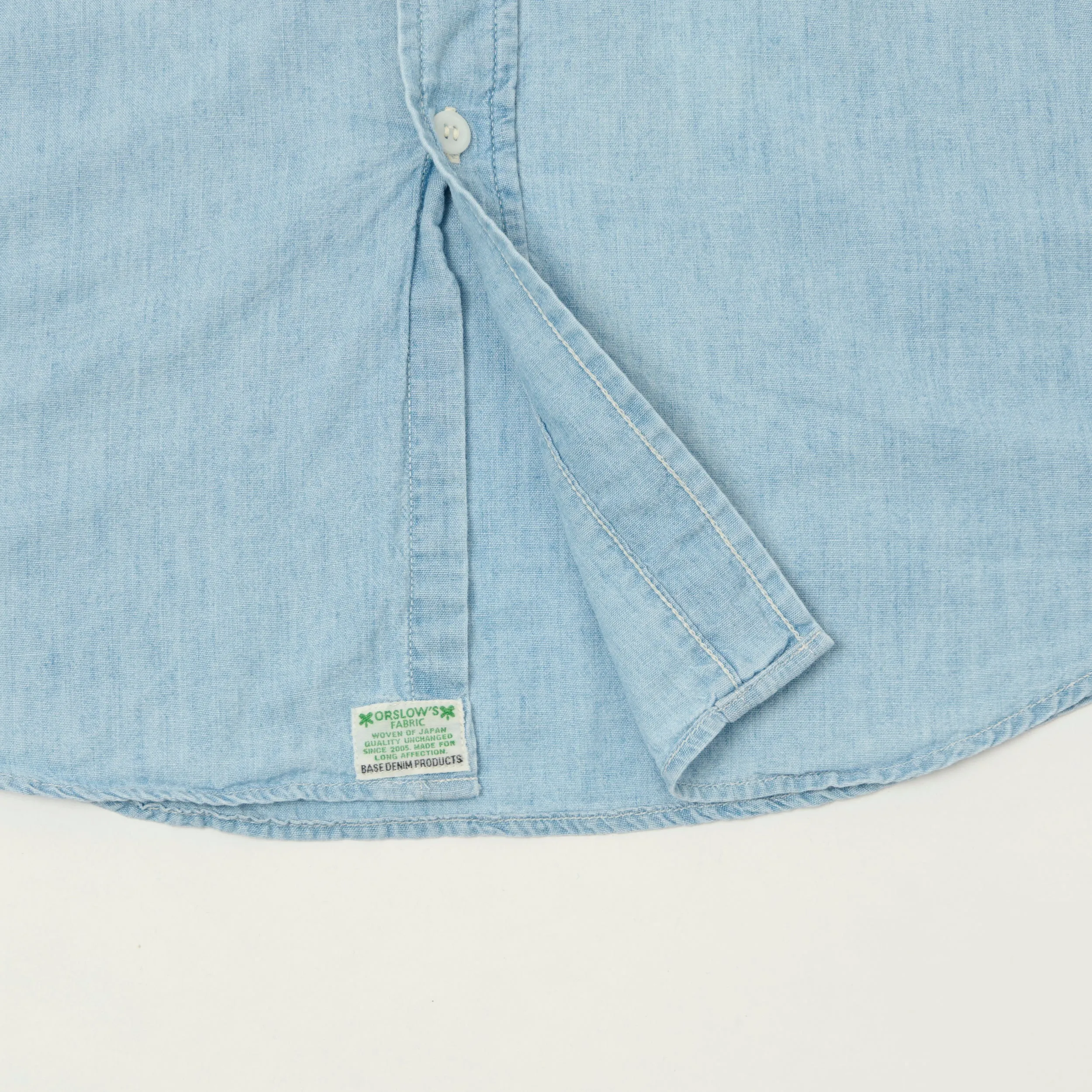 orSlow Vintage Chambray Work Shirt - Bleach Wash sold by Son of a Stag product image thumbnail 2