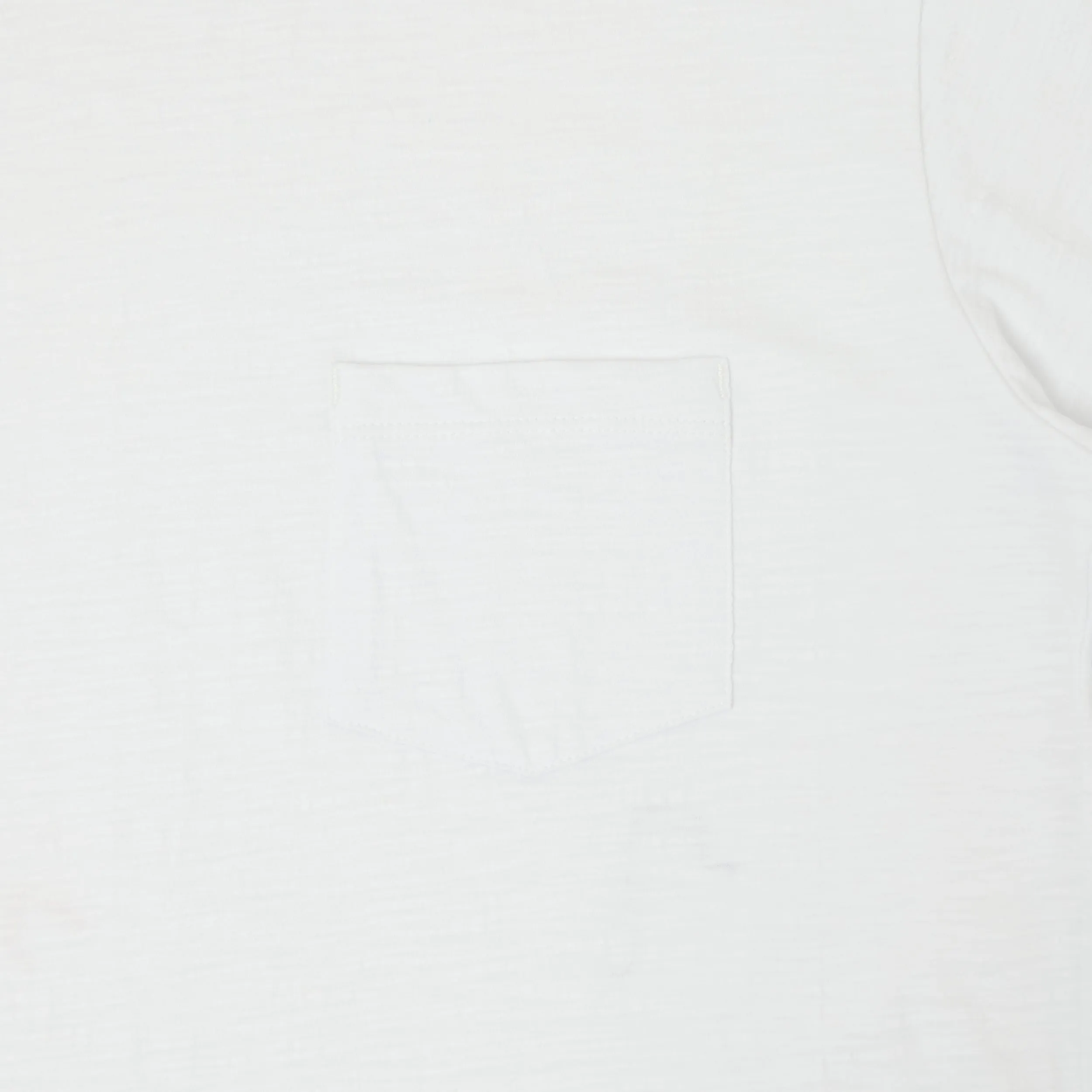 Outclass Slub Knit Pocket T-Shirt - White sold by Son of a Stag product image thumbnail 3