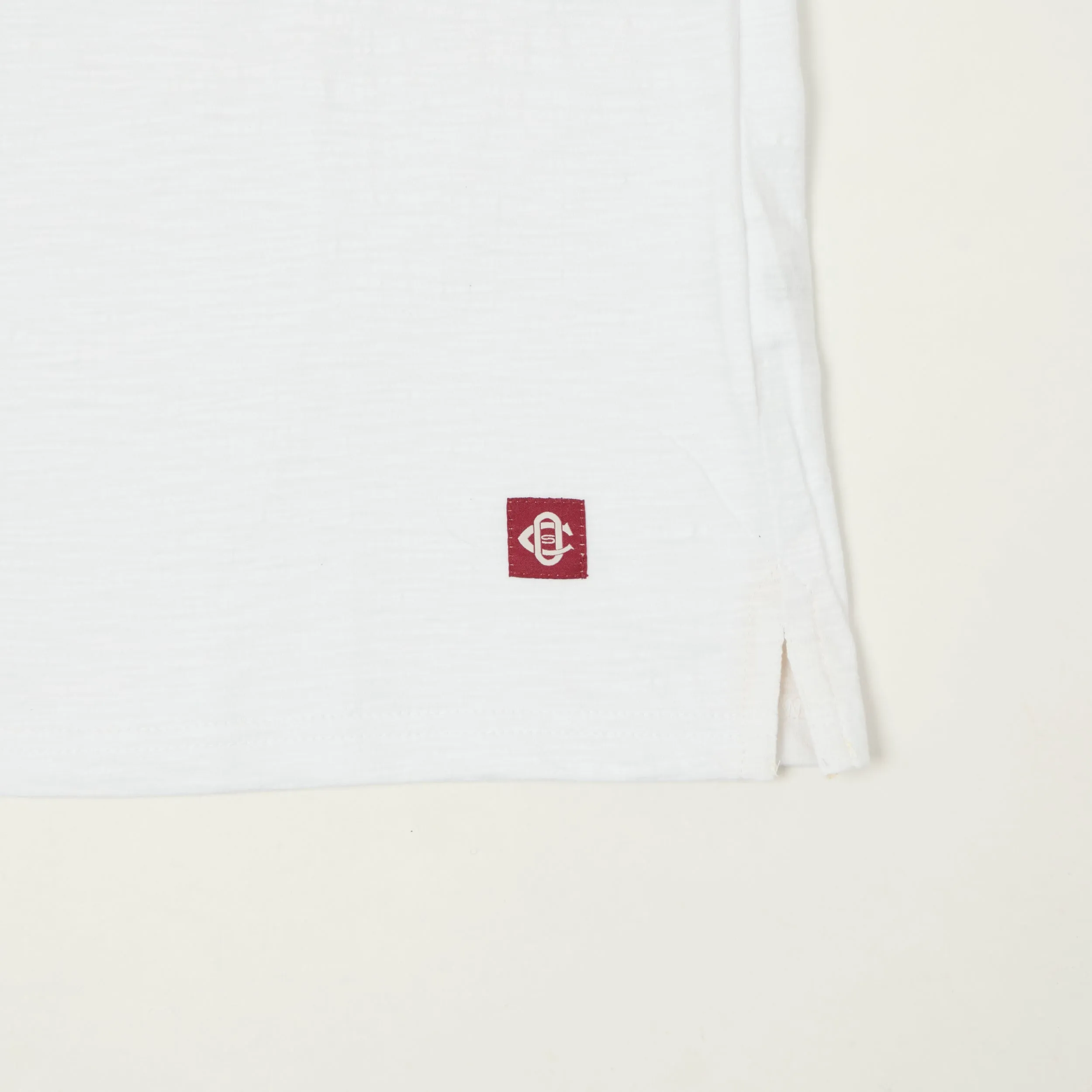 Outclass Slub Knit Pocket T-Shirt - White sold by Son of a Stag product image thumbnail 4