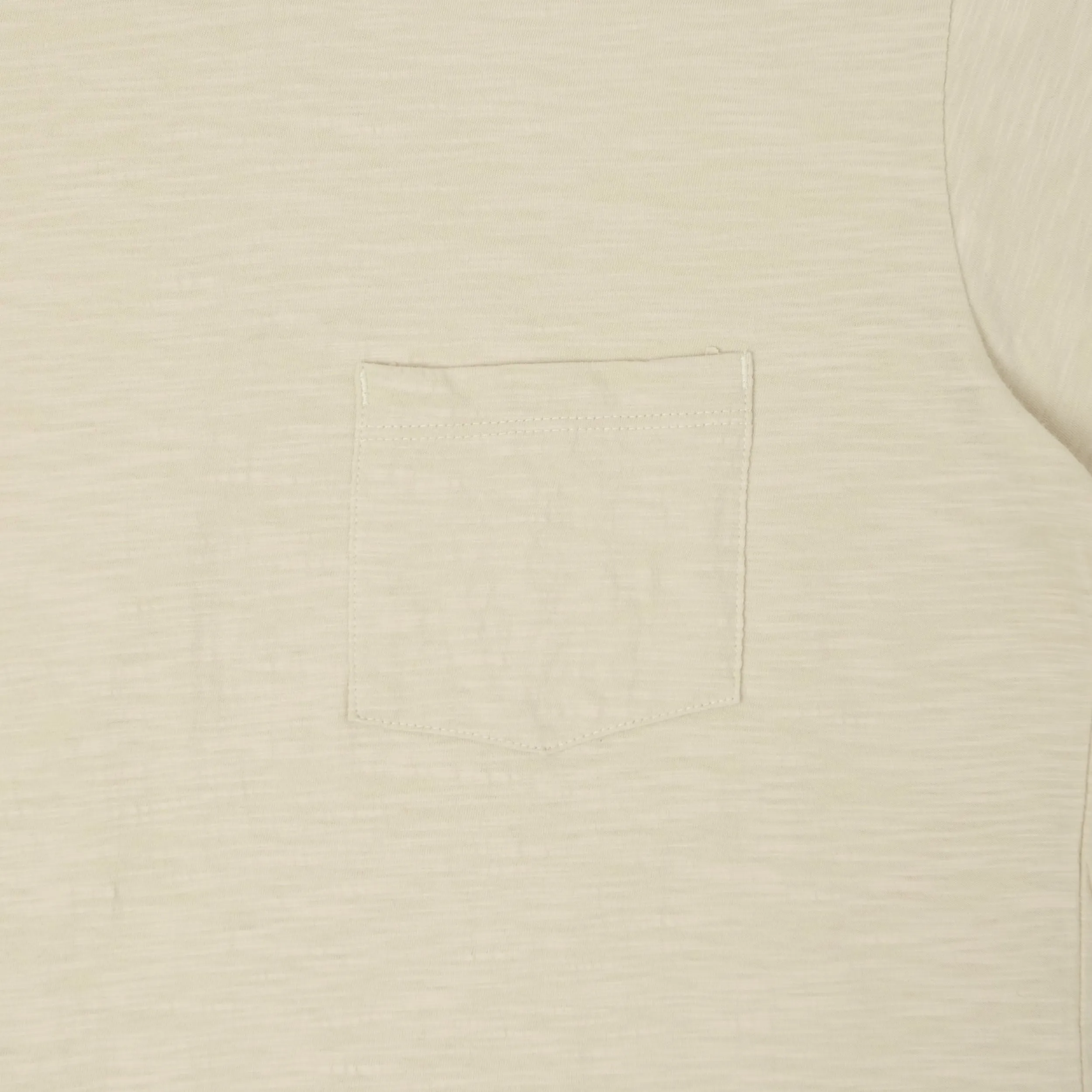 Outclass Slub Knit Pocket T-Shirt - Birch sold by Son of a Stag product image thumbnail 3