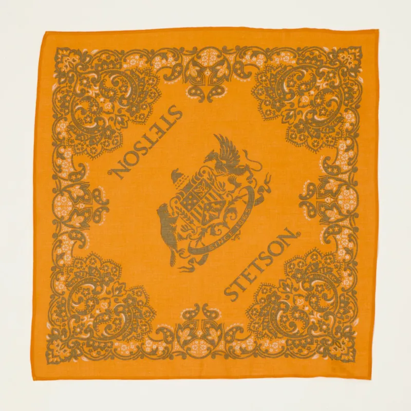 Stetson Cotton Bandana - Orange/Yellow made by Stetson