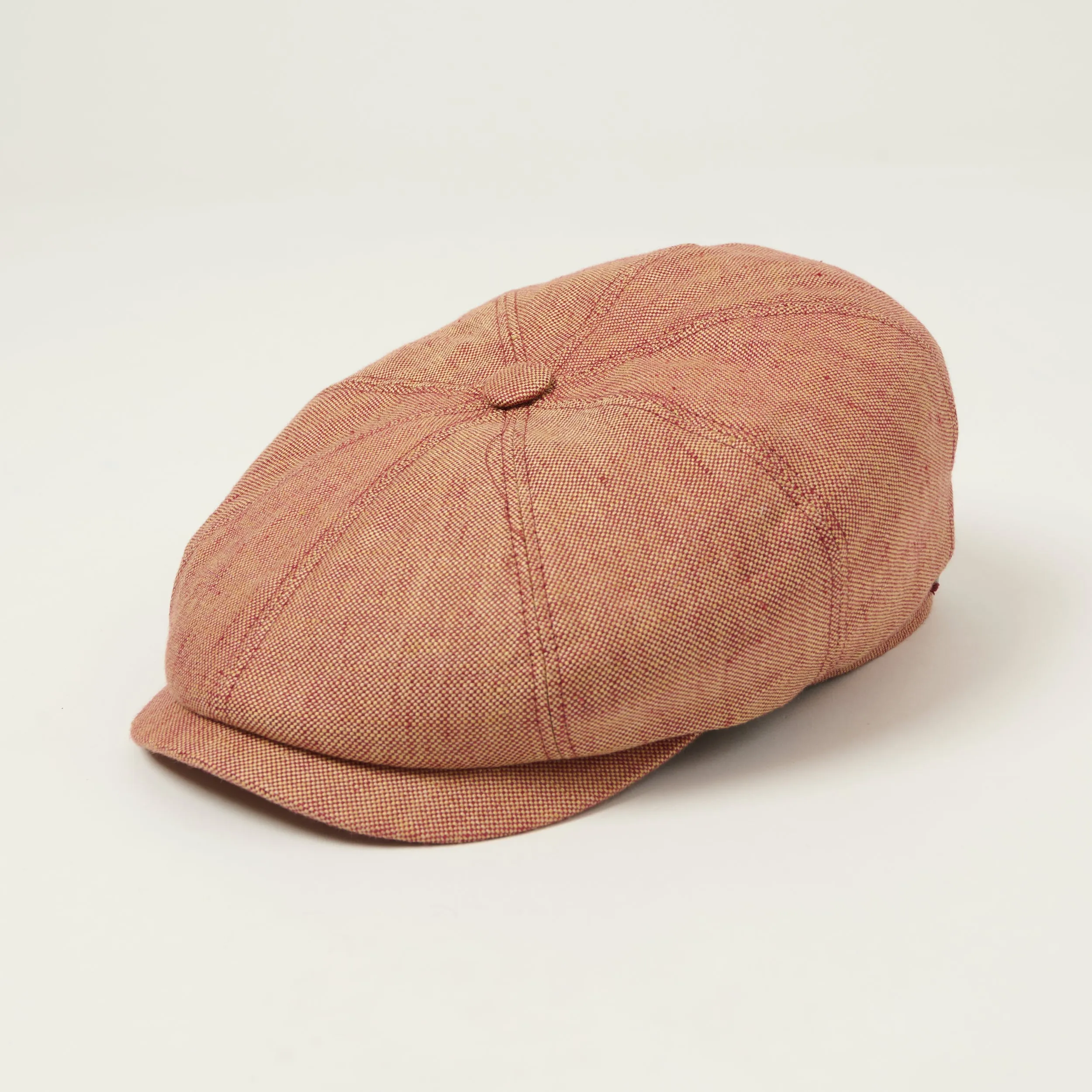 Stetson Hatteras Classic Linen Bakerboy Cap - Red sold by Son of a Stag