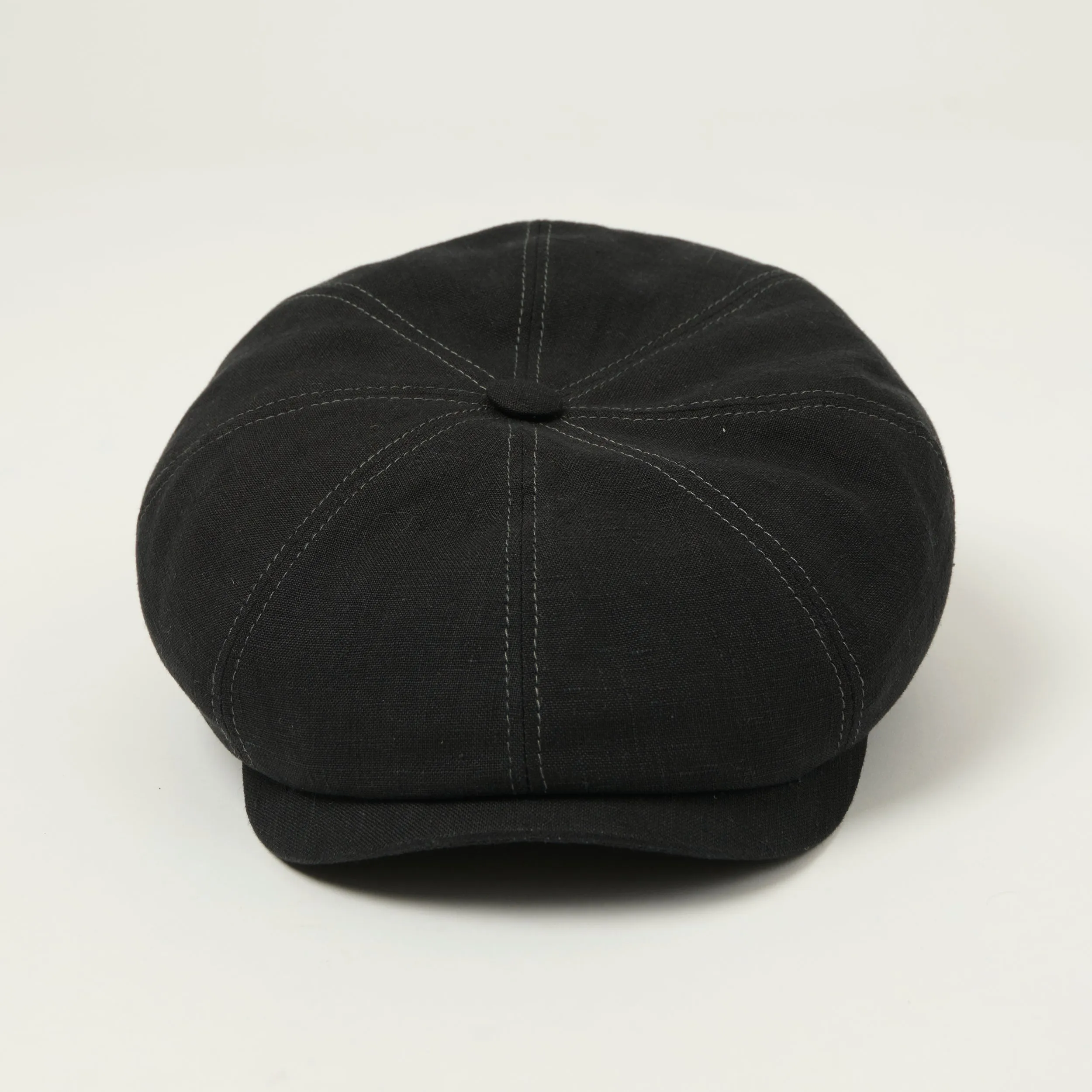 Stetson Hatteras Linen Flat Cap - Jet Black sold by Son of a Stag product image thumbnail 2