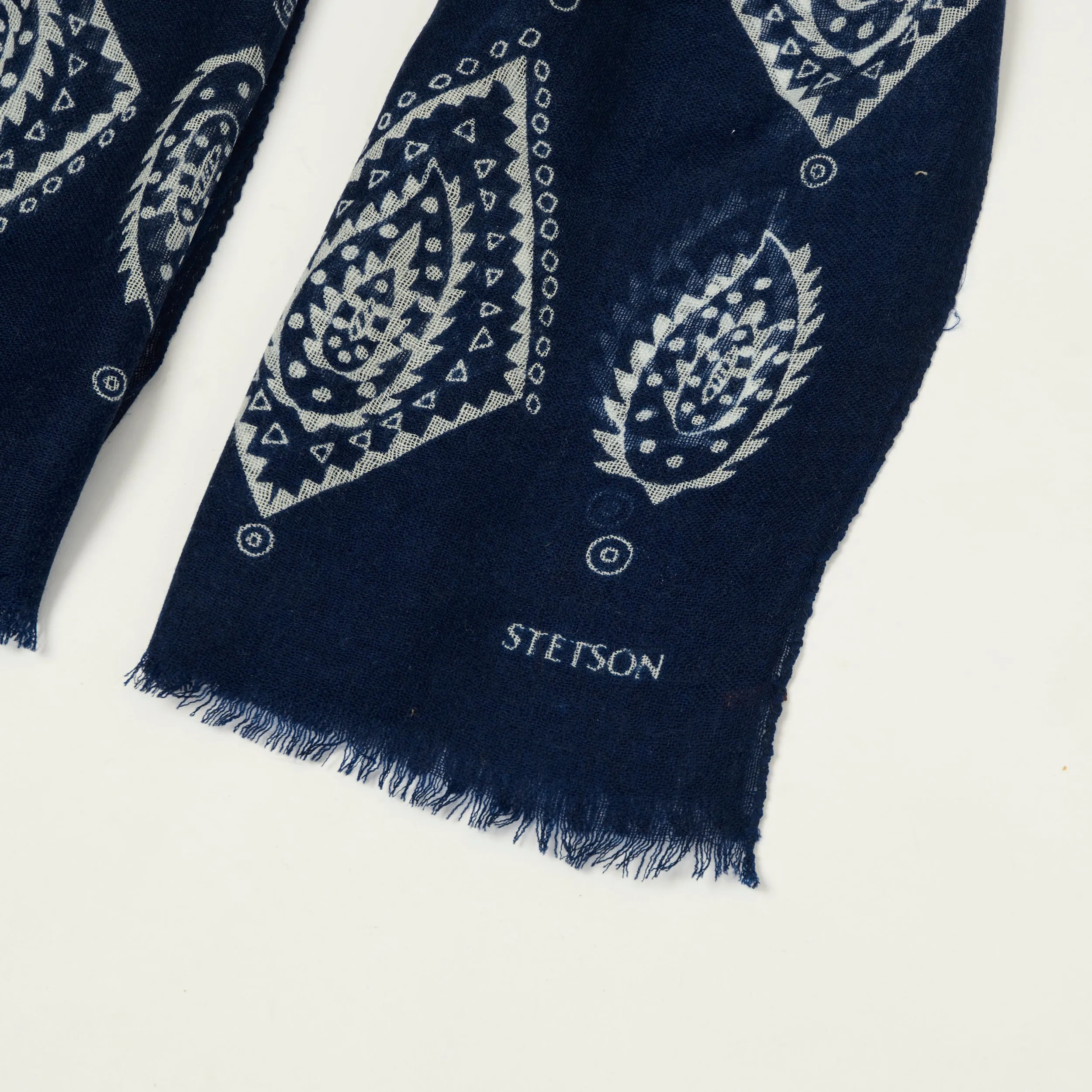 Stetson Abstract Summer Scarf - Navy sold by Son of a Stag product image thumbnail 2