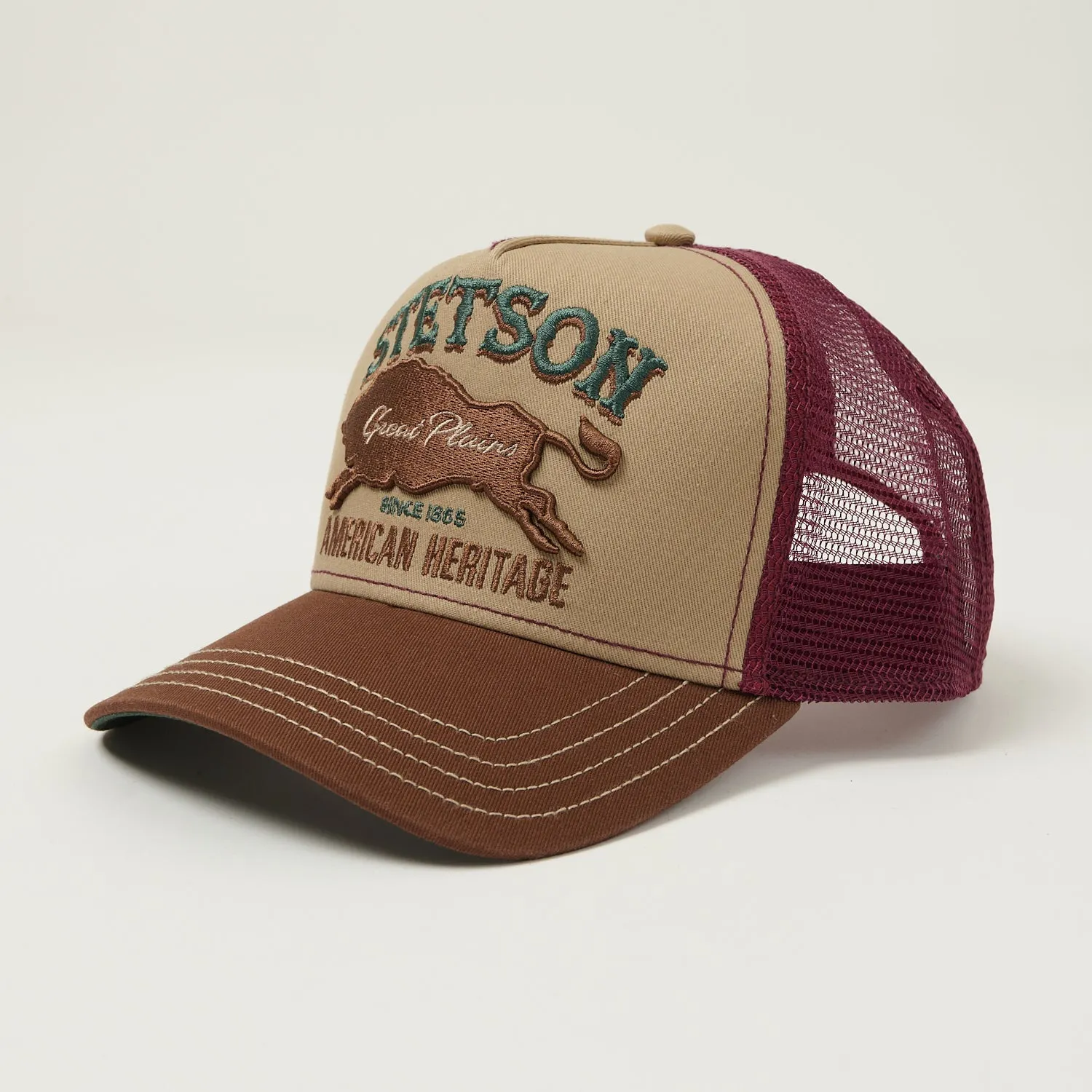 Stetson 'Great Plains' Trucker Cap - Vintage Brown sold by Son of a Stag