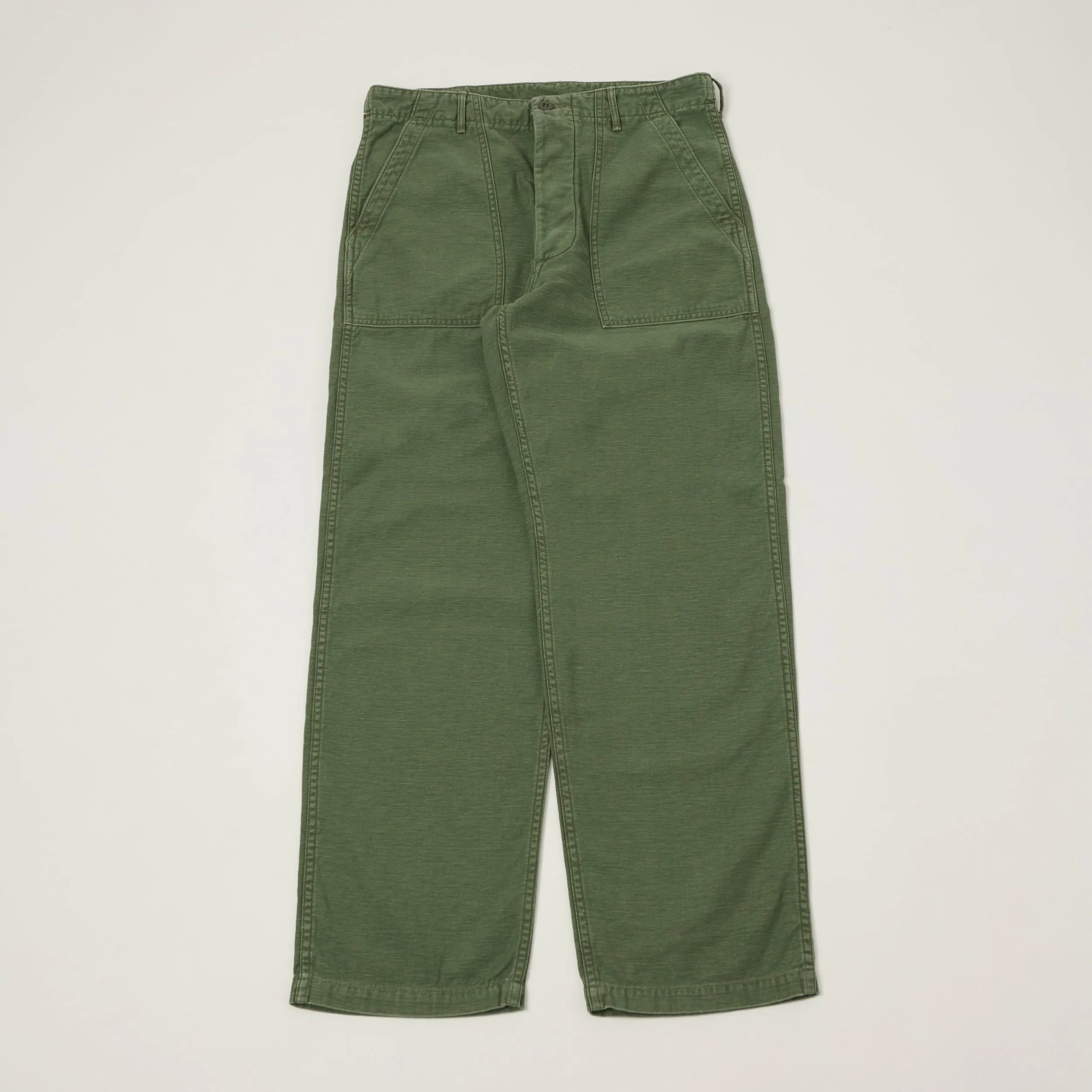 orSlow U.S. Army Fatigue Trousers - Green Used Wash sold by Son of a Stag