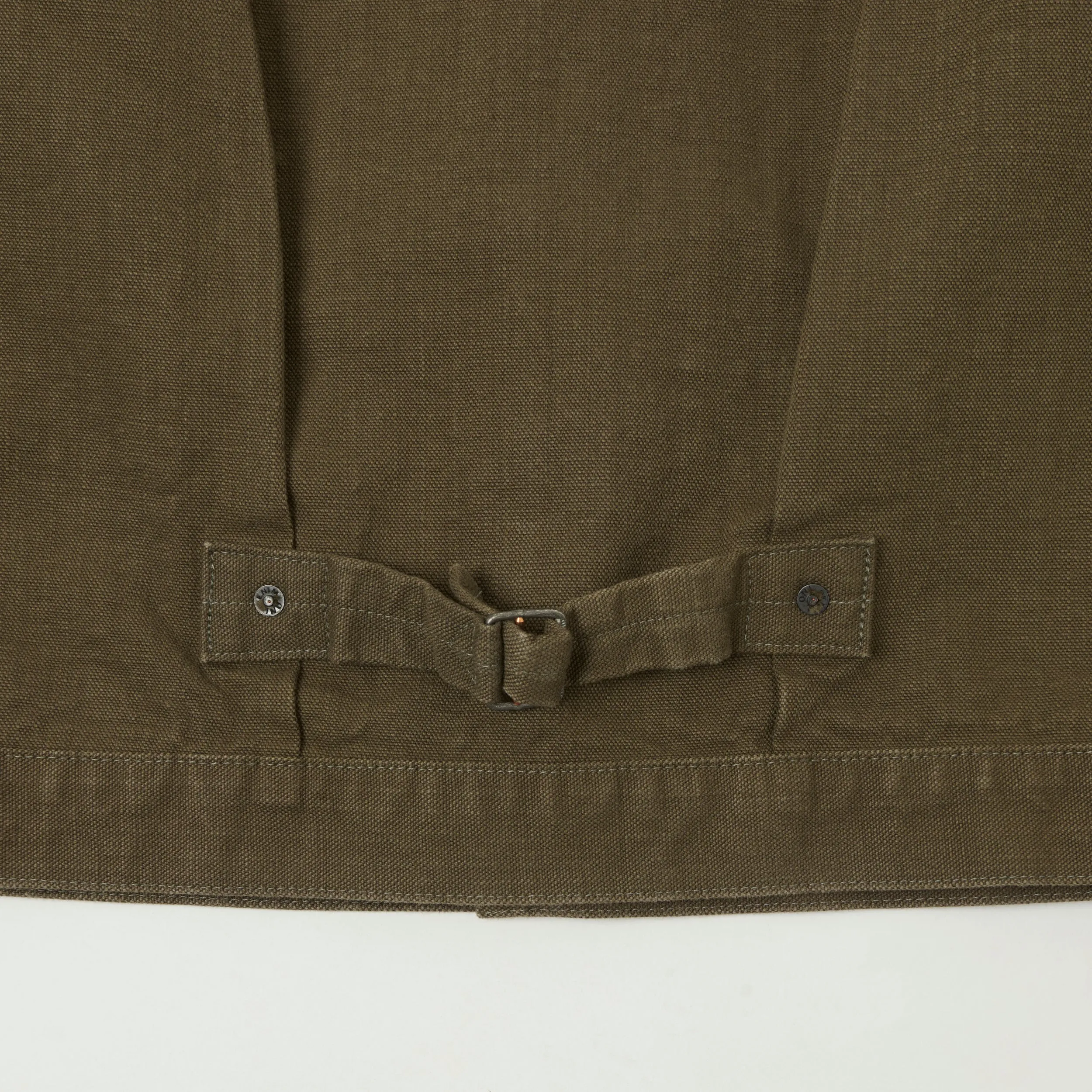 ONI Denim 01507-HOX-BRK 13oz Sulfur Dyed Canvas Type I Denim Jacket - Olive Brown sold by Son of a Stag product image thumbnail 5