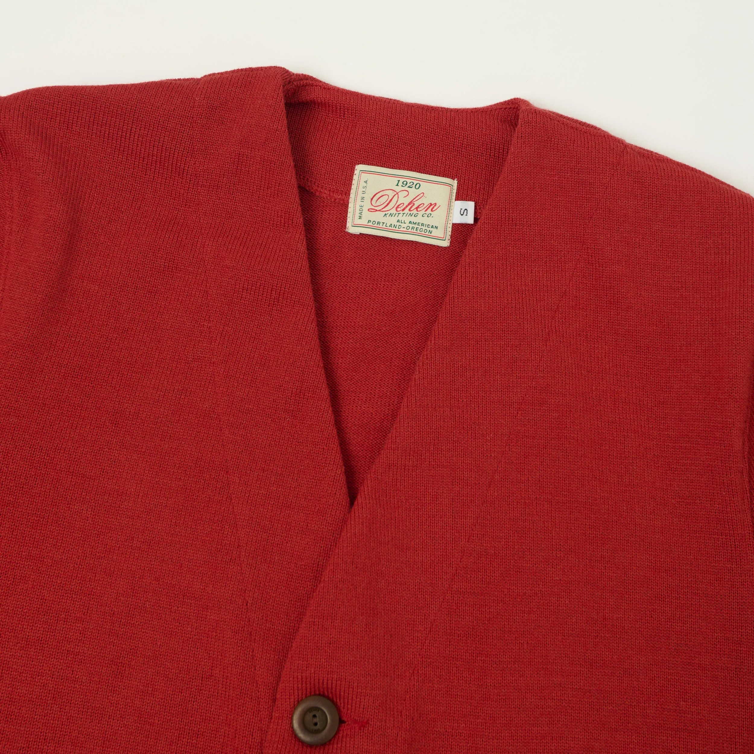 Dehen 1920 Lightweight 'Slouchy' Cardigan - Forster Red sold by Son of a Stag product image thumbnail 2