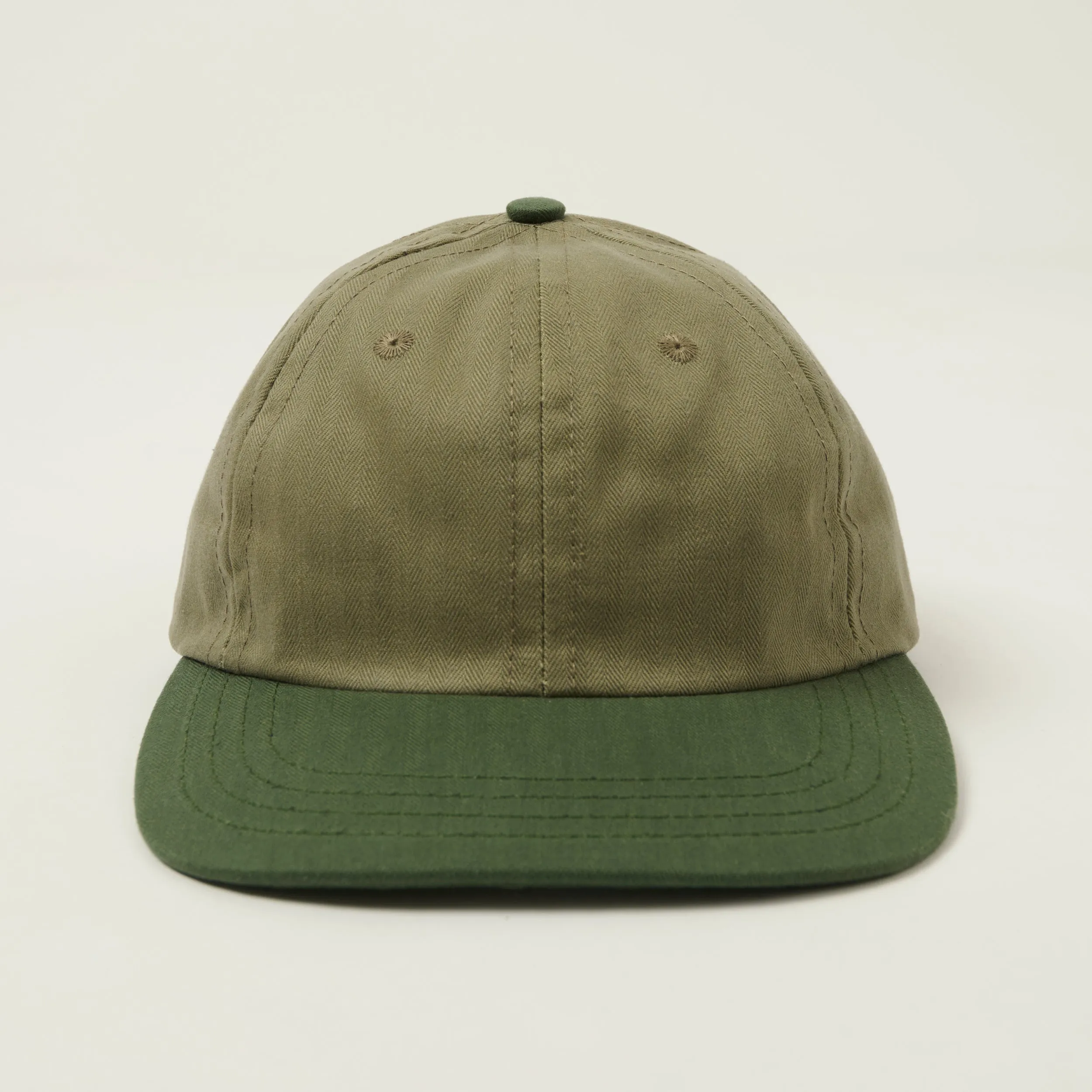 Dehen 1920 Waxed Cotton Baseball Cap - Sage/Spruce sold by Son of a Stag product image thumbnail 2