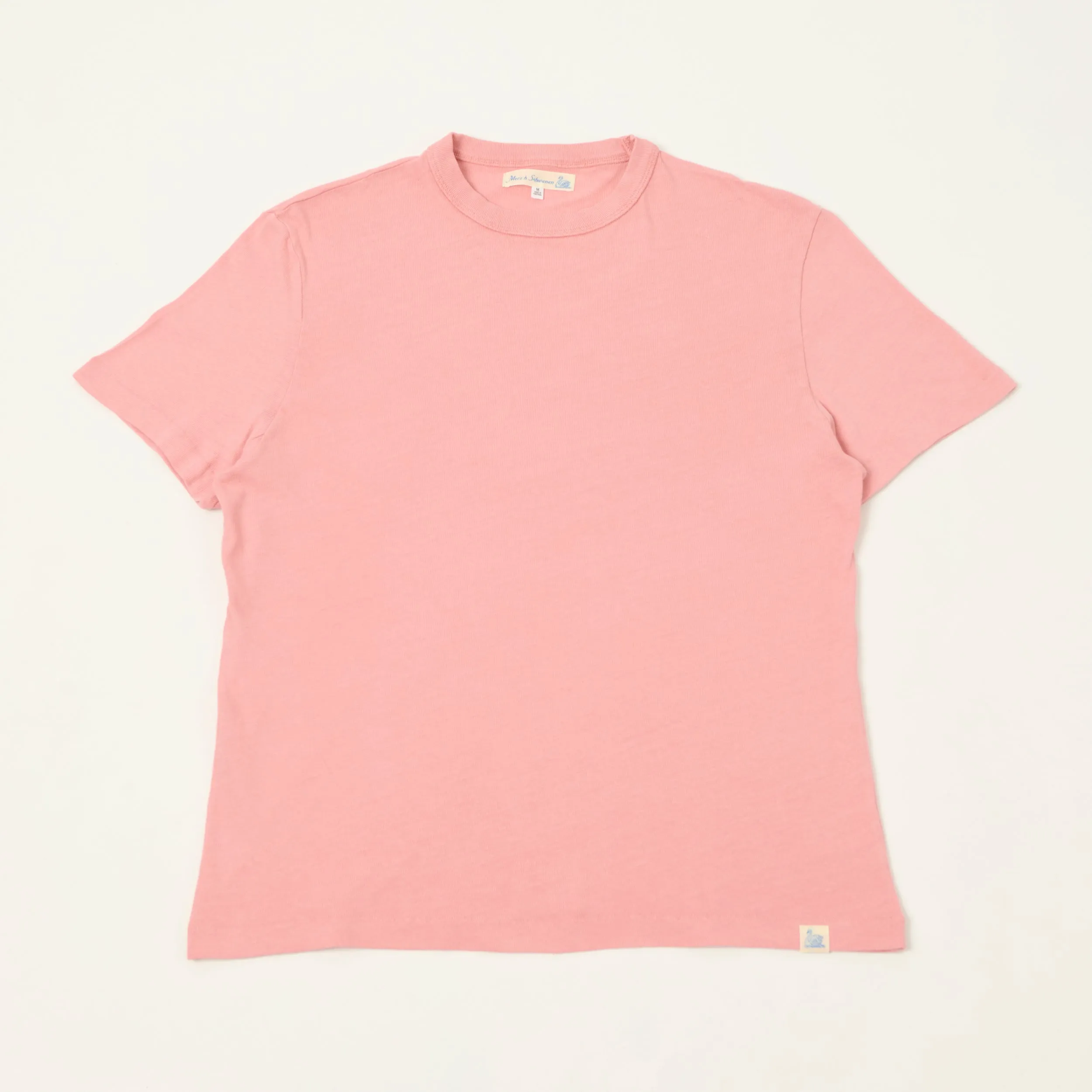 Merz b. Schwanen 'Good Basics' Classic Jersey T-Shirt - Sunset Pink sold by Son of a Stag