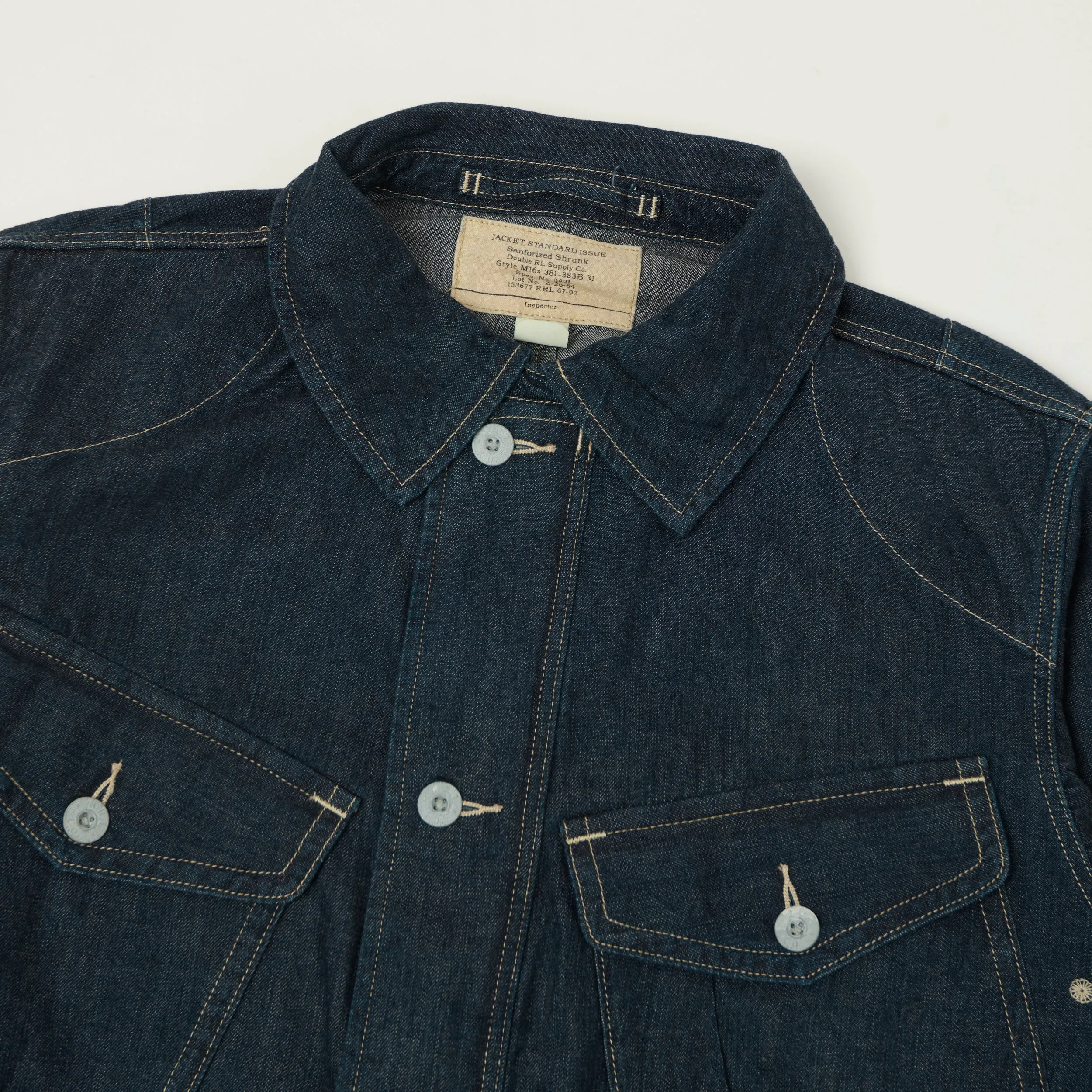 RRL Indigo Denim Field Jacket - Medium Wash sold by Son of a Stag product image thumbnail 2