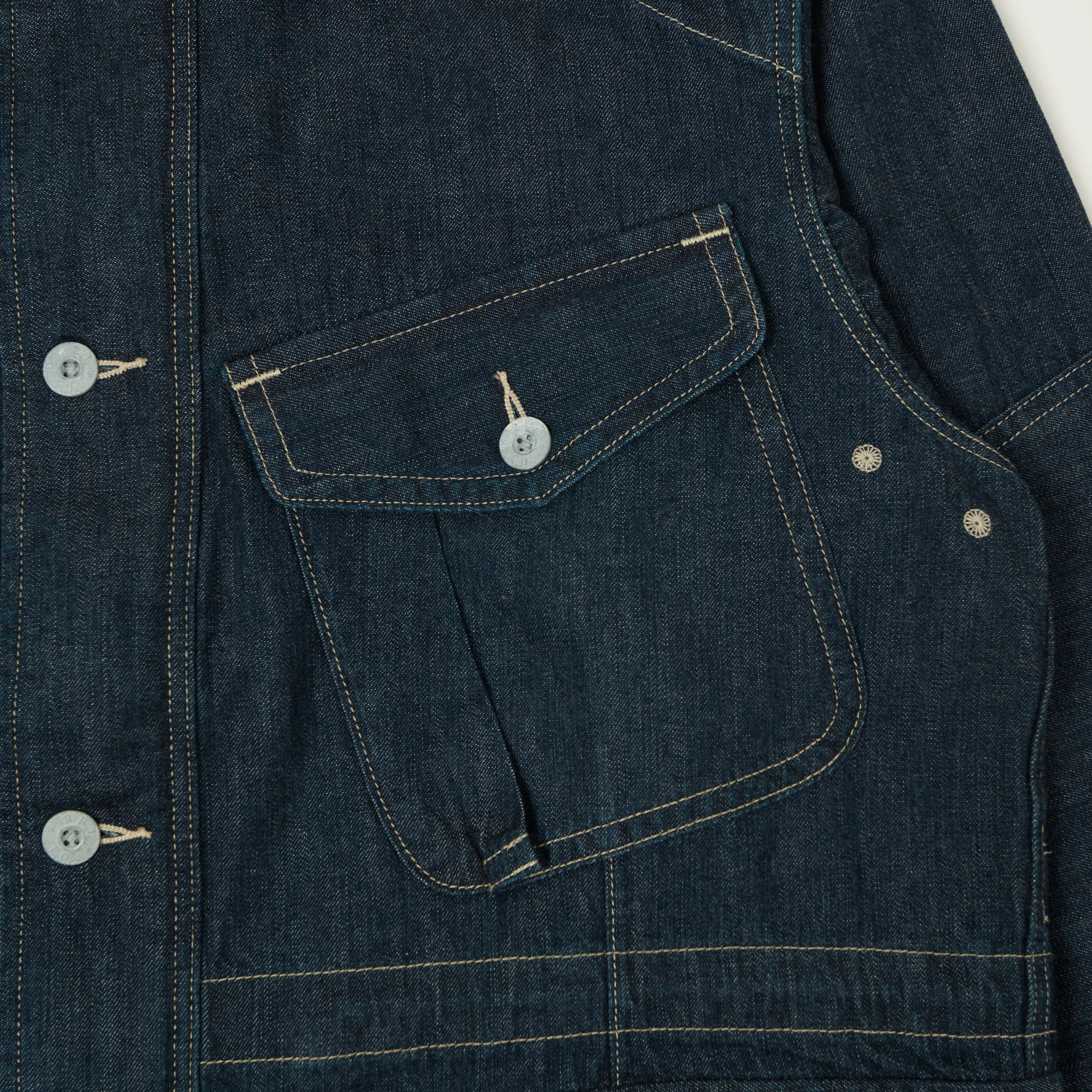 RRL Indigo Denim Field Jacket - Medium Wash sold by Son of a Stag product image thumbnail 3