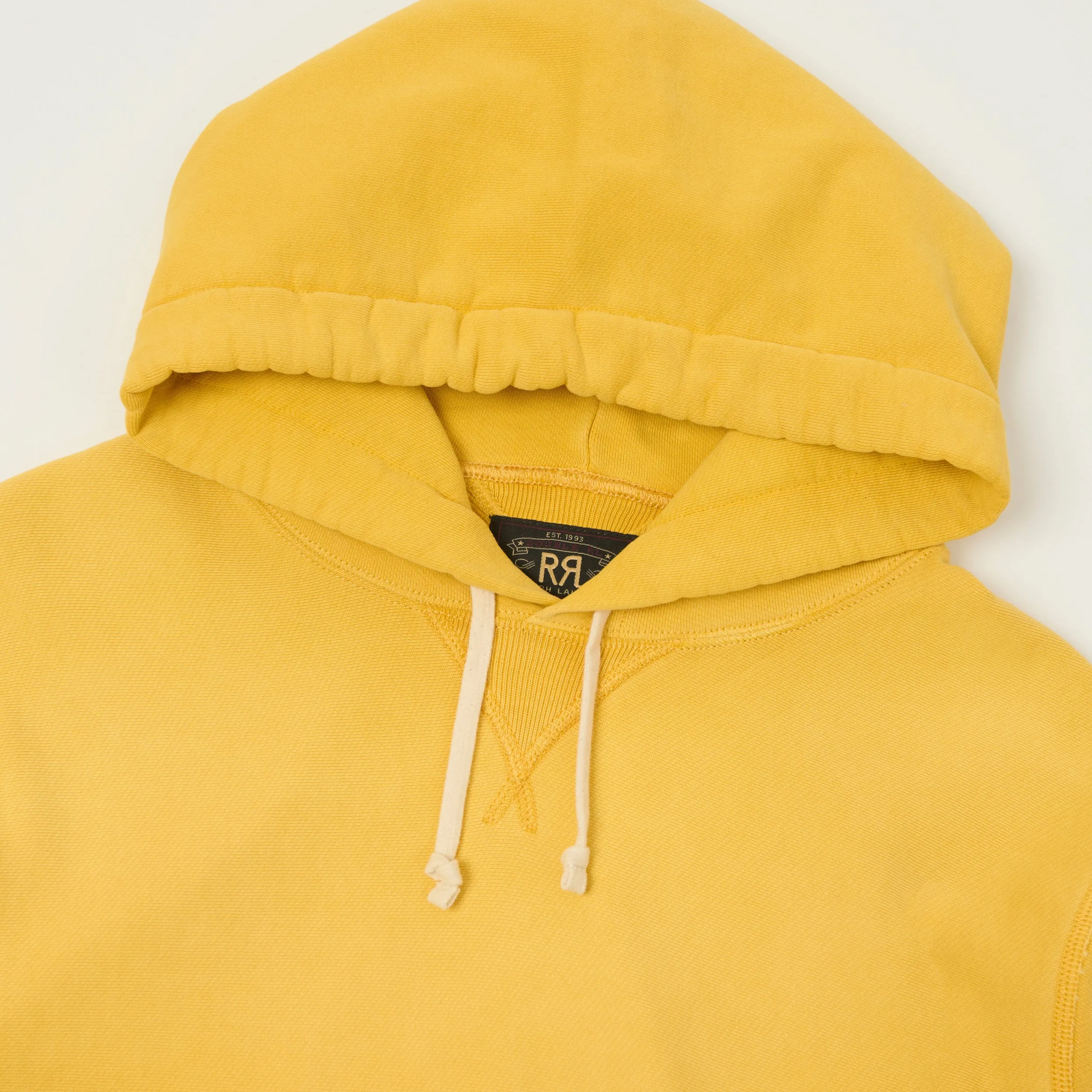RRL Garment-Dyed French Terry Hoodie - Yellow sold by Son of a Stag product image thumbnail 2