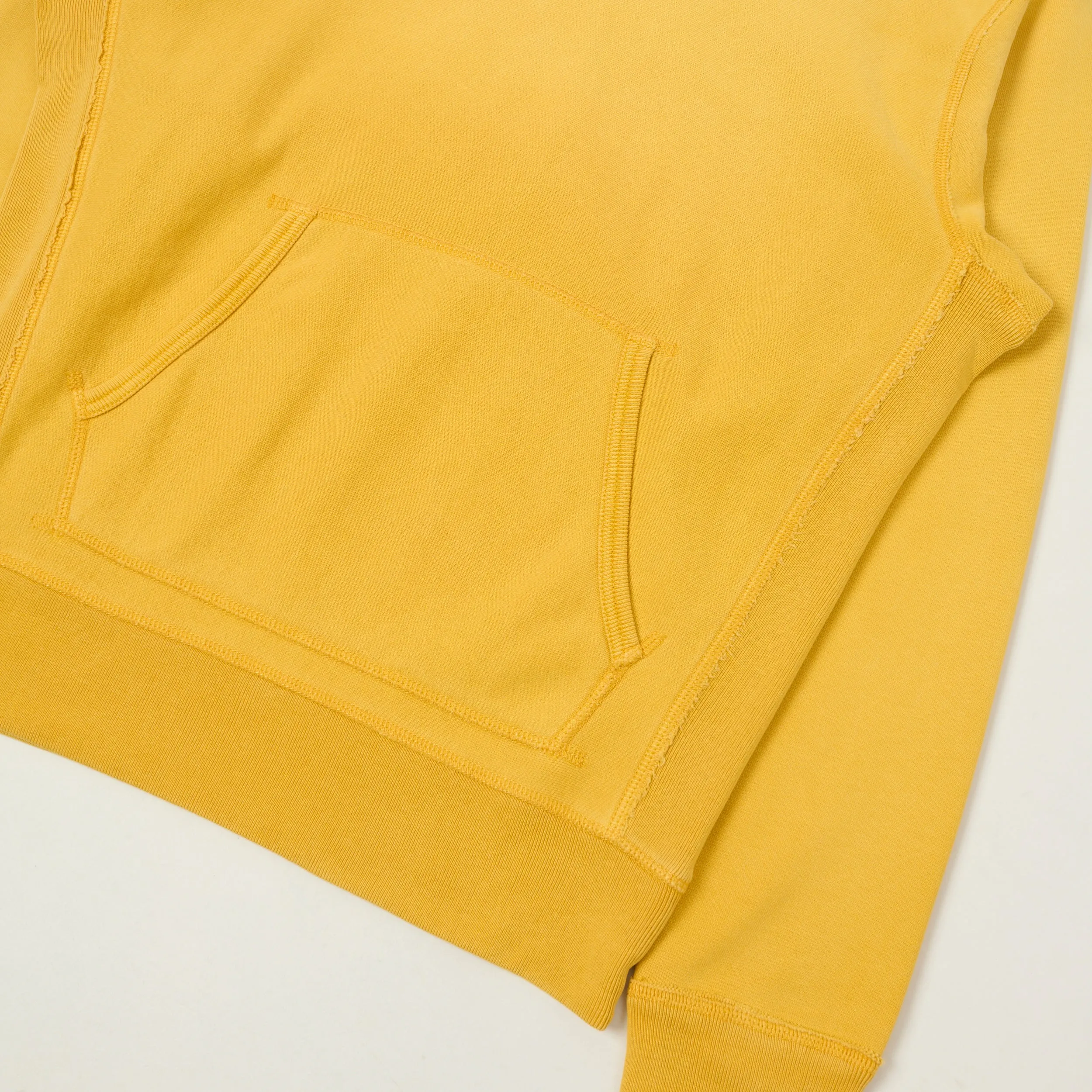 RRL Garment-Dyed French Terry Hoodie - Yellow sold by Son of a Stag product image thumbnail 3