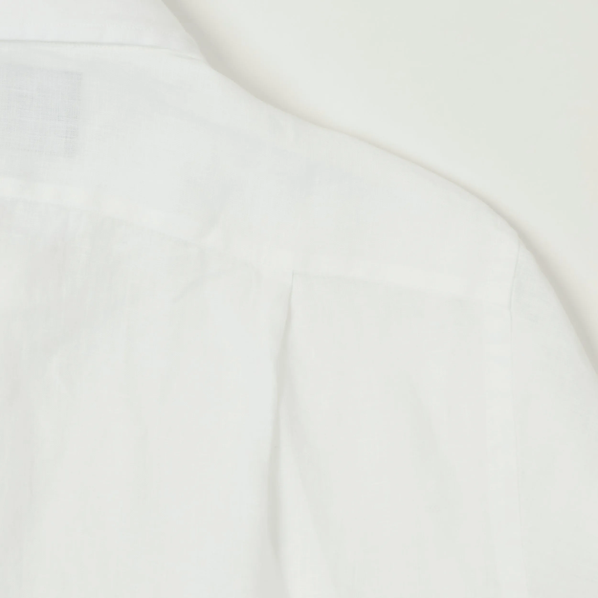 Drake's Linen Summer Shirt - White sold by Son of a Stag product image thumbnail 5