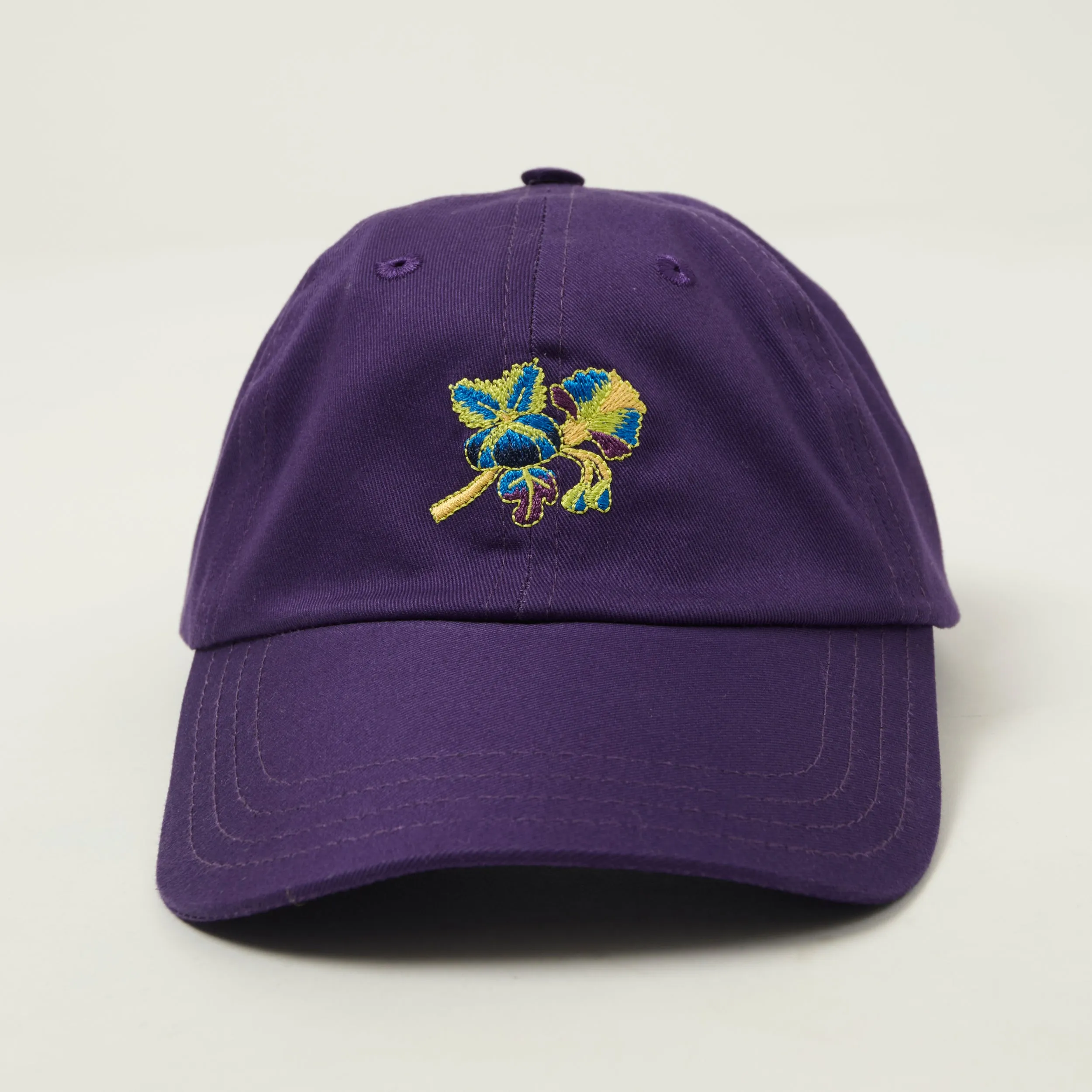 Drake's 'Psycha Flower' Twill Baseball Cap - Purple sold by Son of a Stag product image thumbnail 2