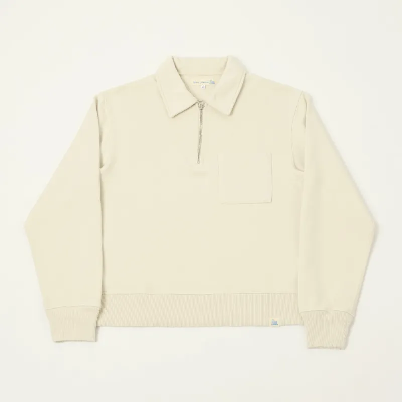 Merz b. Schwanen 'Good Basics' Quarter Zip Sweatshirt - Nature made by Merz B. Schwanen