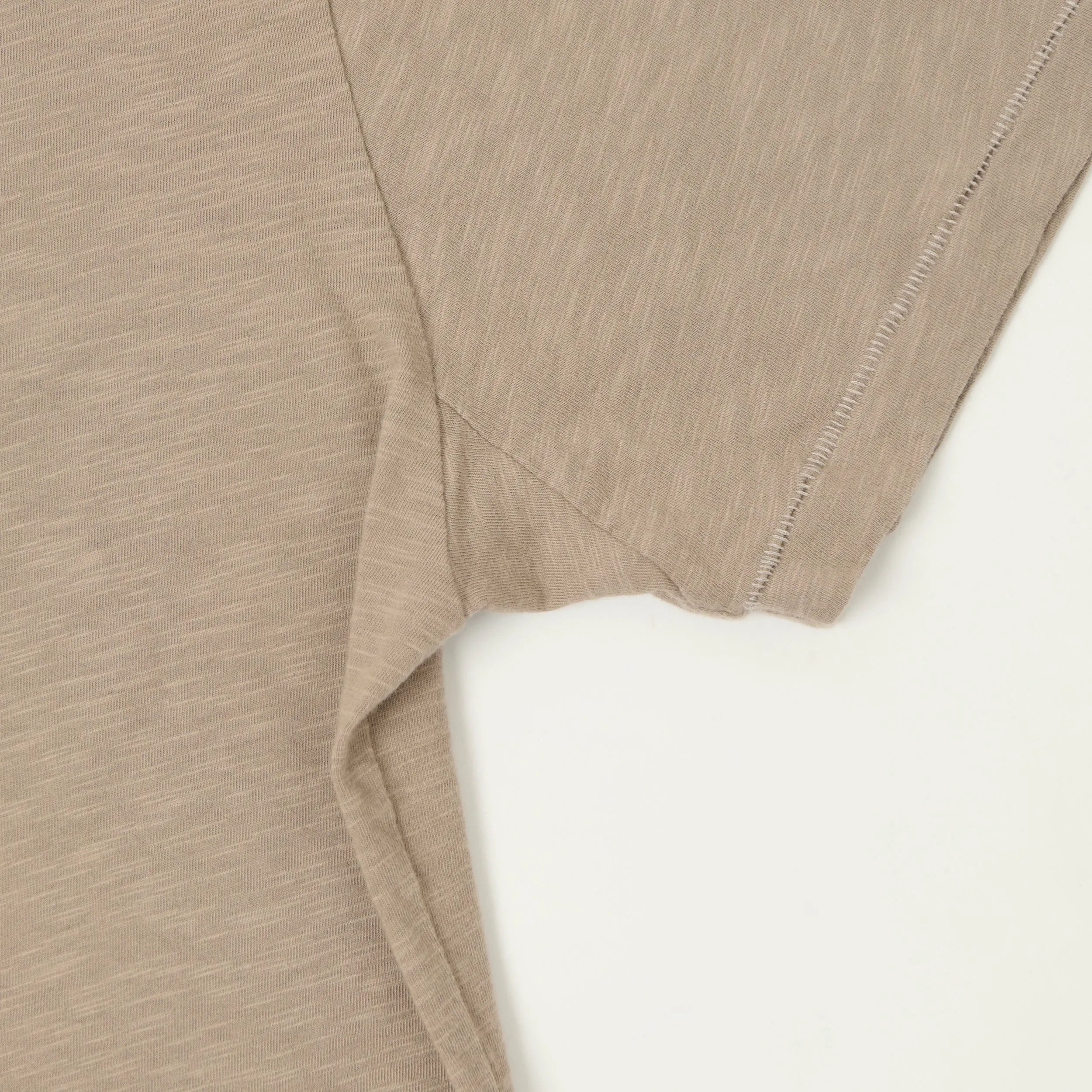 Merz b. Schwanen 'Good Basics' SCT04 Pima Slub Cotton T-Shirt - Faded Grain sold by Son of a Stag product image thumbnail 3