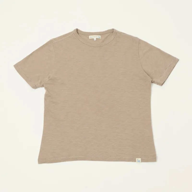 Merz b. Schwanen 'Good Basics' SCT04 Pima Slub Cotton T-Shirt - Faded Grain made by Merz B. Schwanen