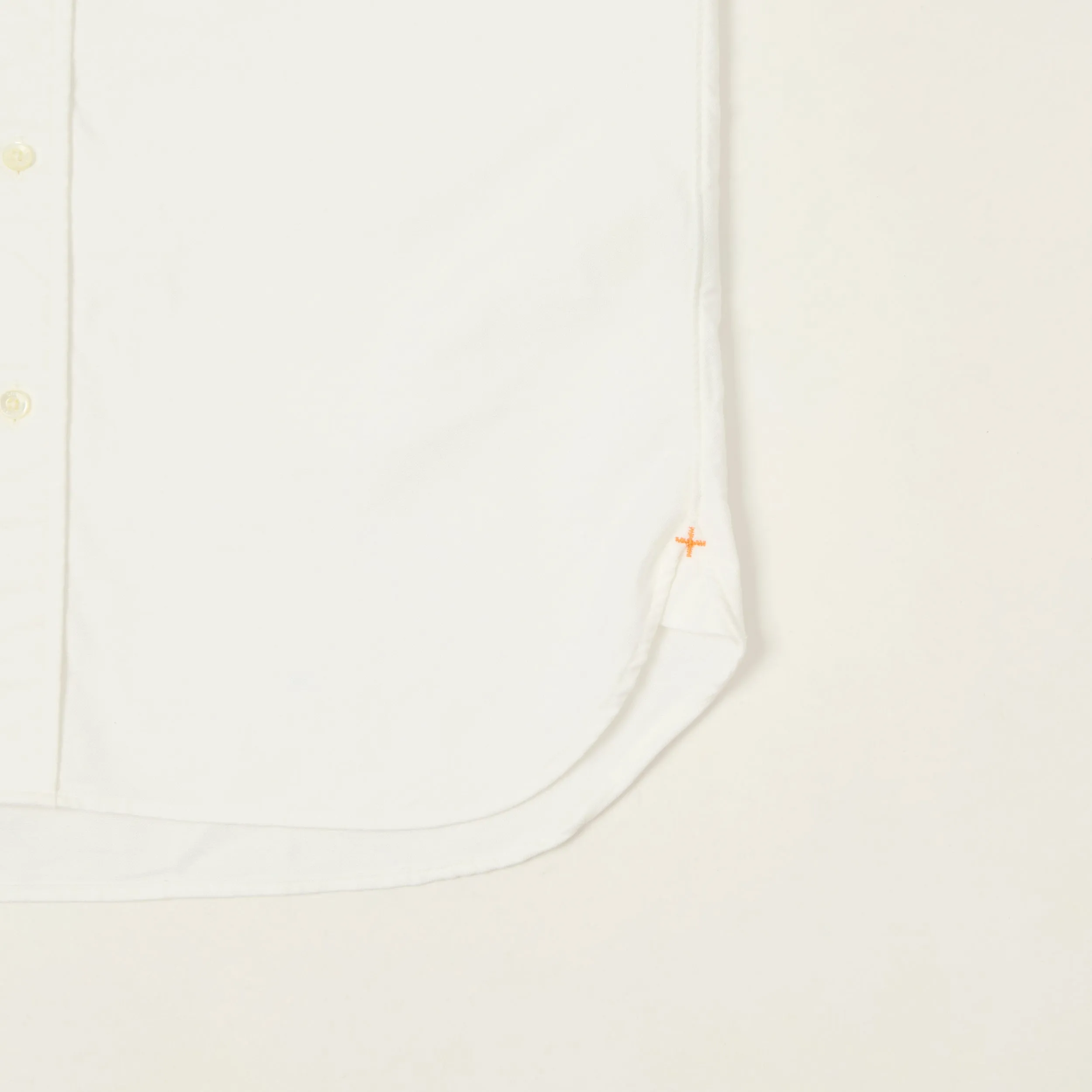 Beams Plus Button Down Short Sleeve Oxford Shirt - White sold by Son of a Stag product image thumbnail 3