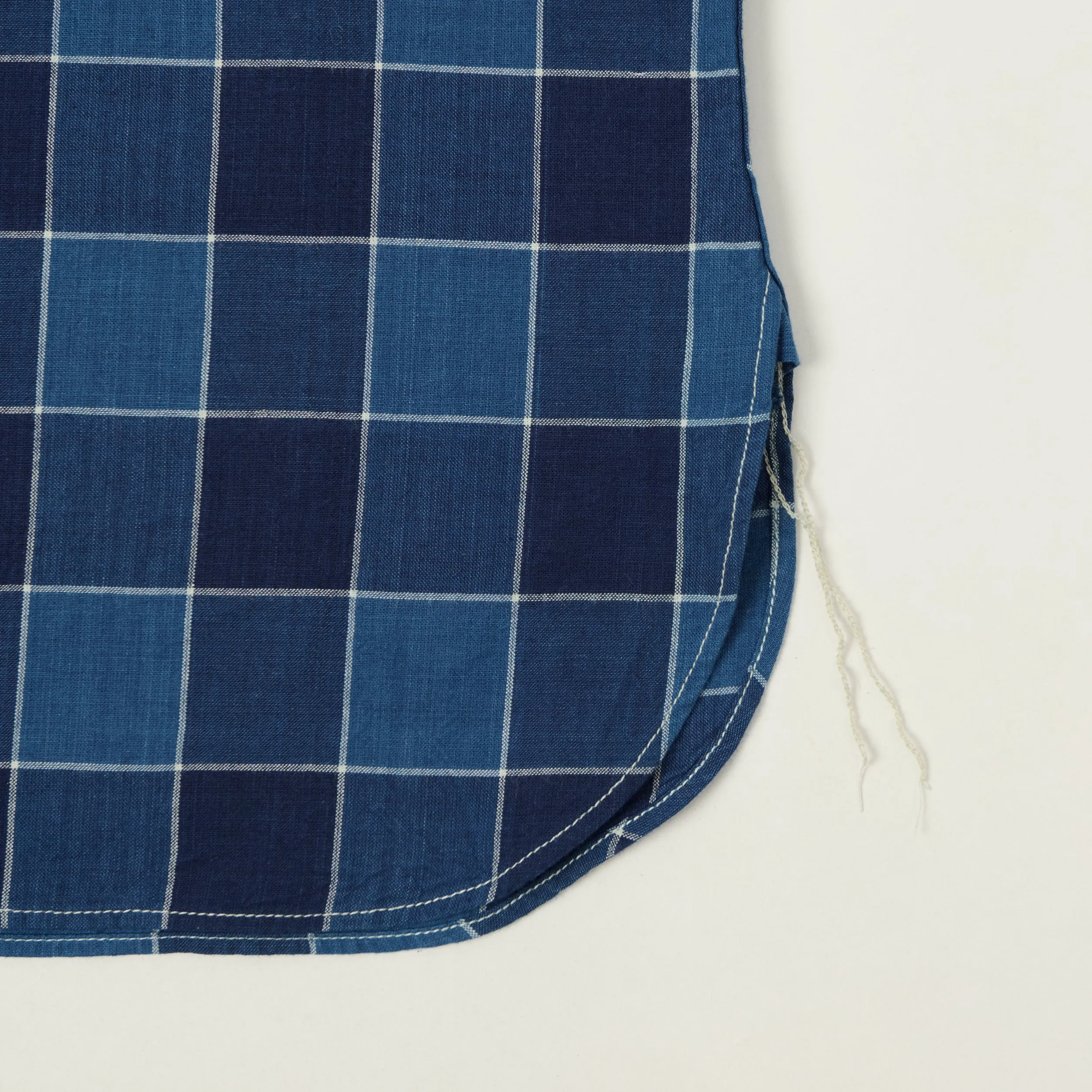 Sugar Cane Short Sleeve Plaid Work Shirt - Indigo sold by Son of a Stag product image thumbnail 4