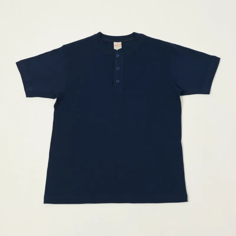 Whitesville Classic Henley T-Shirt - Navy made by Whitesville